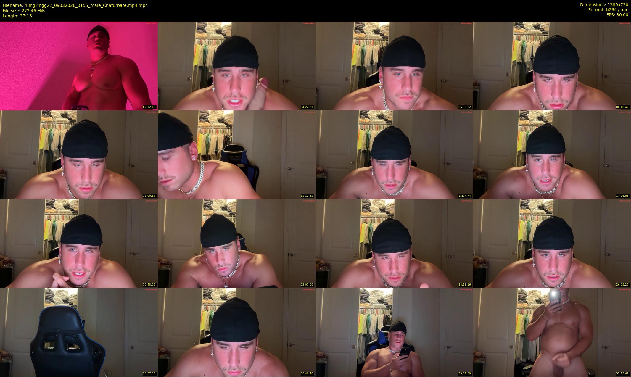 hungkingg22 — 38 minute Chaturbate male cam show recording, 720p, Mar 9, 2026