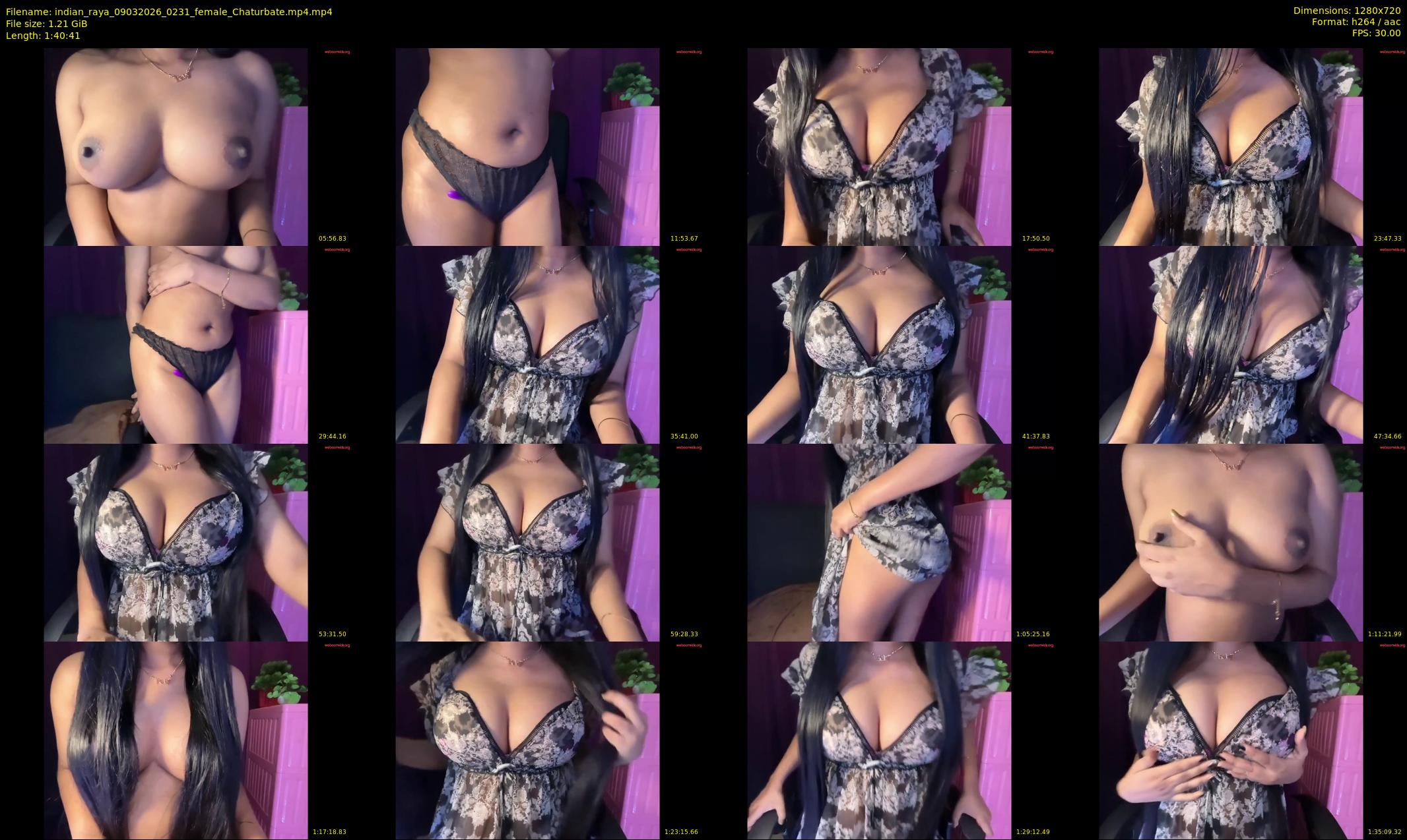 indian_raya — 101 minute Chaturbate female cam show recording, 720p, Mar 9, 2026