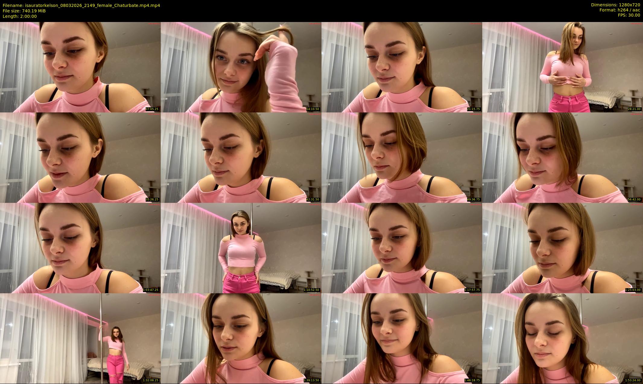 isauratorkelson — 120 minute Chaturbate female cam show recording, 720p, Mar 8, 2026