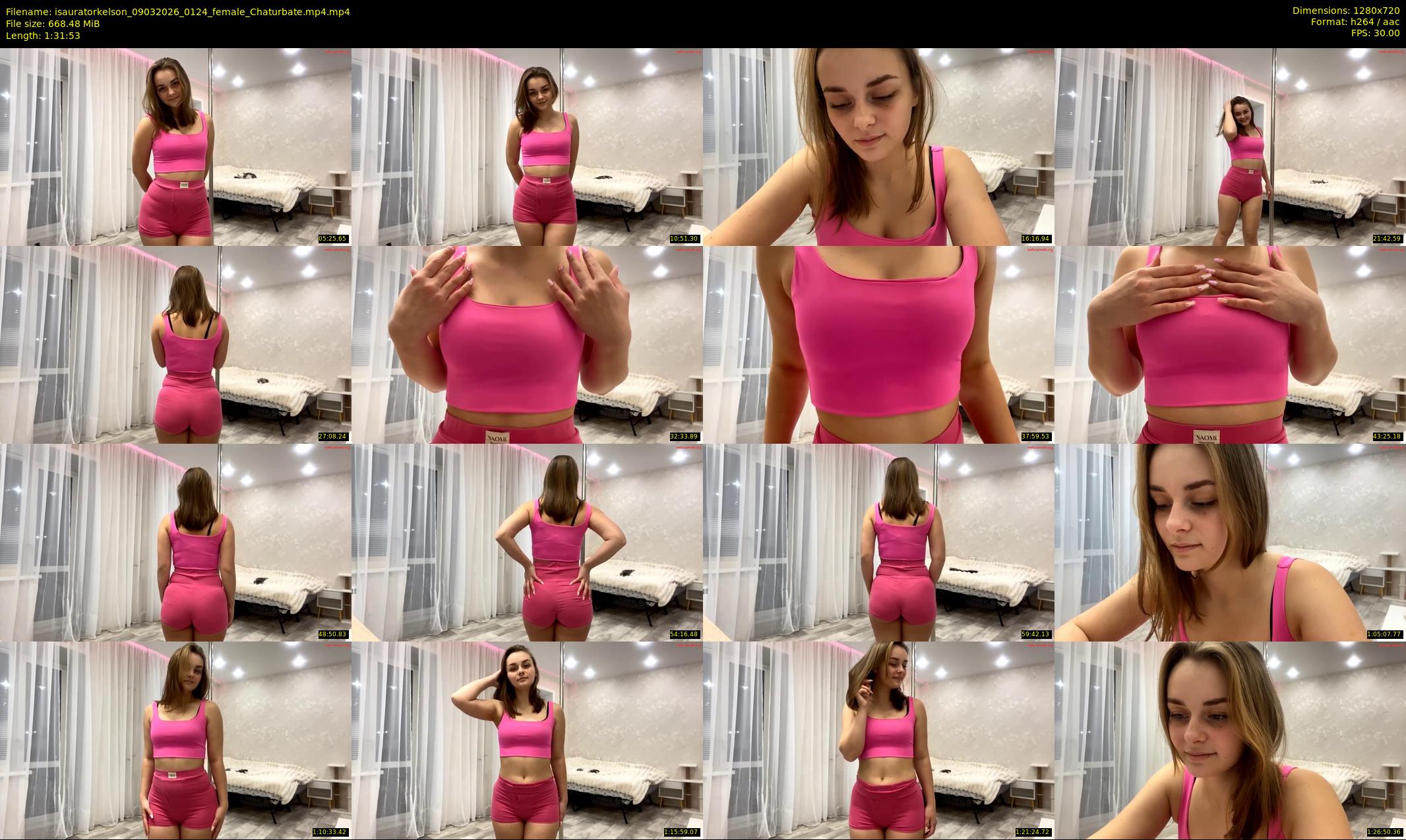 isauratorkelson — 92 minute Chaturbate female cam show recording, 720p, Mar 9, 2026