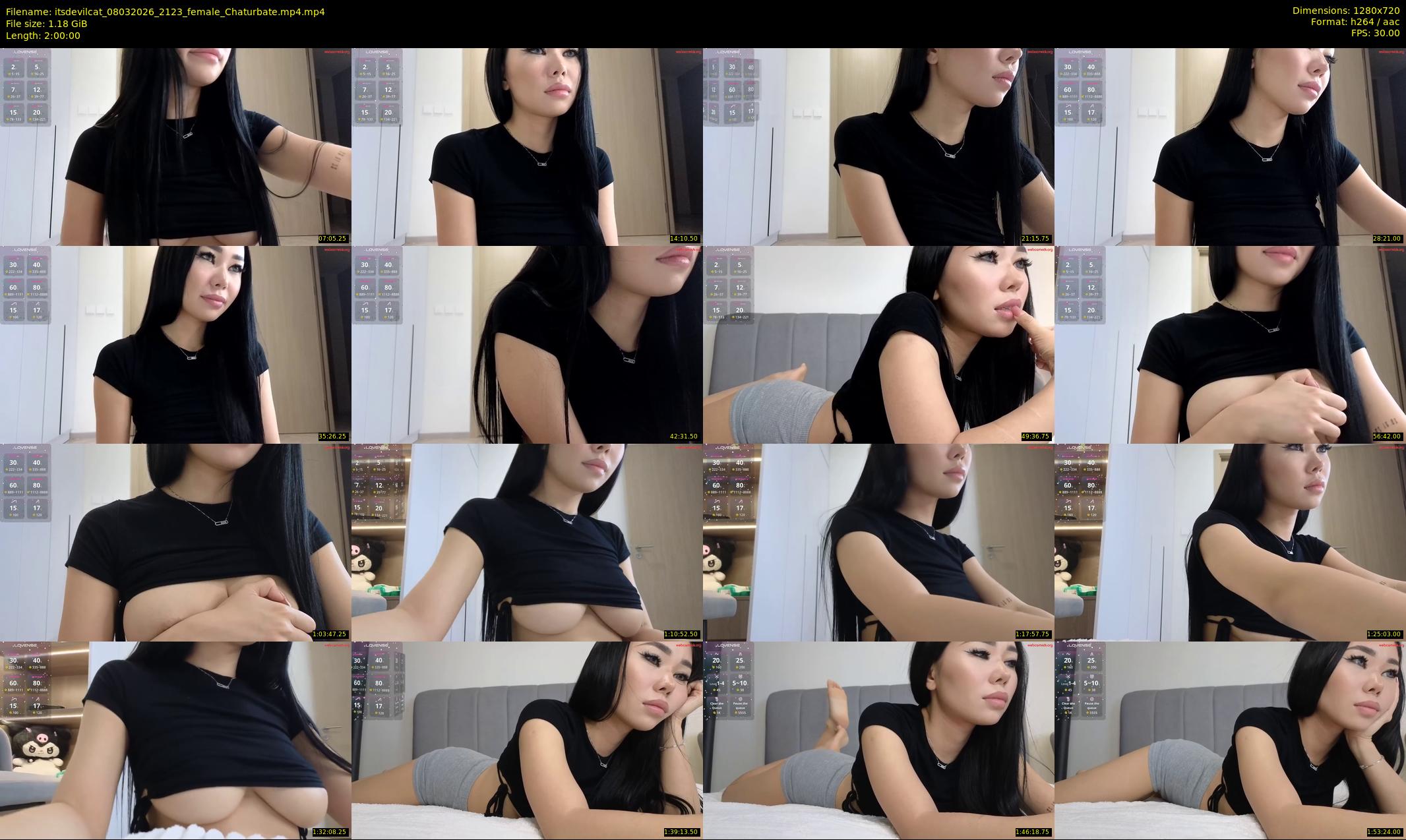 itsdevilcat — 120 minute Chaturbate female cam show recording, 720p, Mar 8, 2026