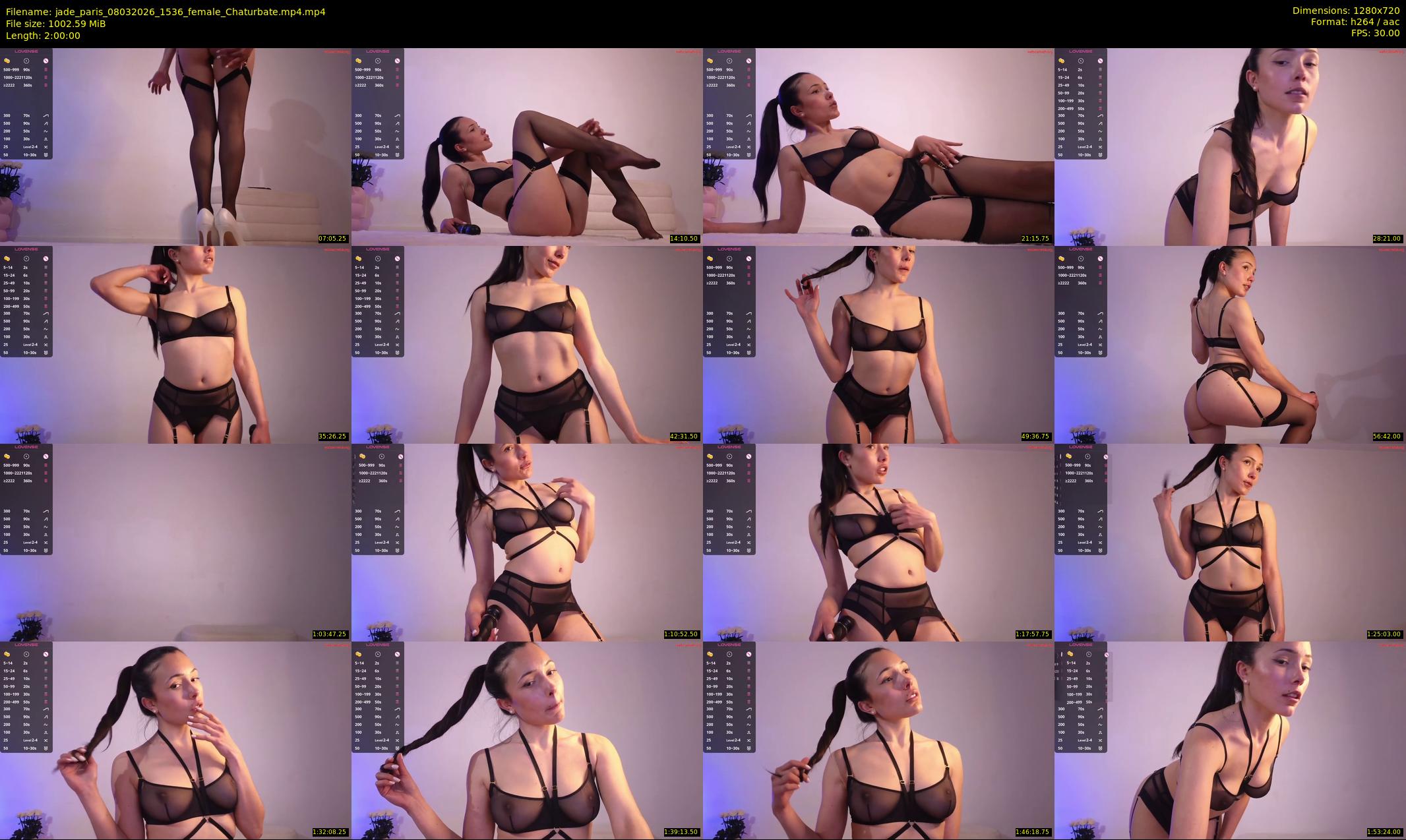 jade_paris — 120 minute Chaturbate female cam show recording, 720p, Mar 8, 2026