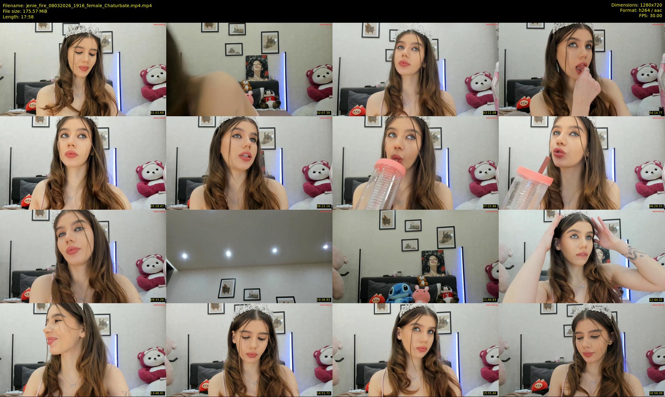 jenie_fire — 18 minute Chaturbate female cam show recording, 720p, Mar 8, 2026