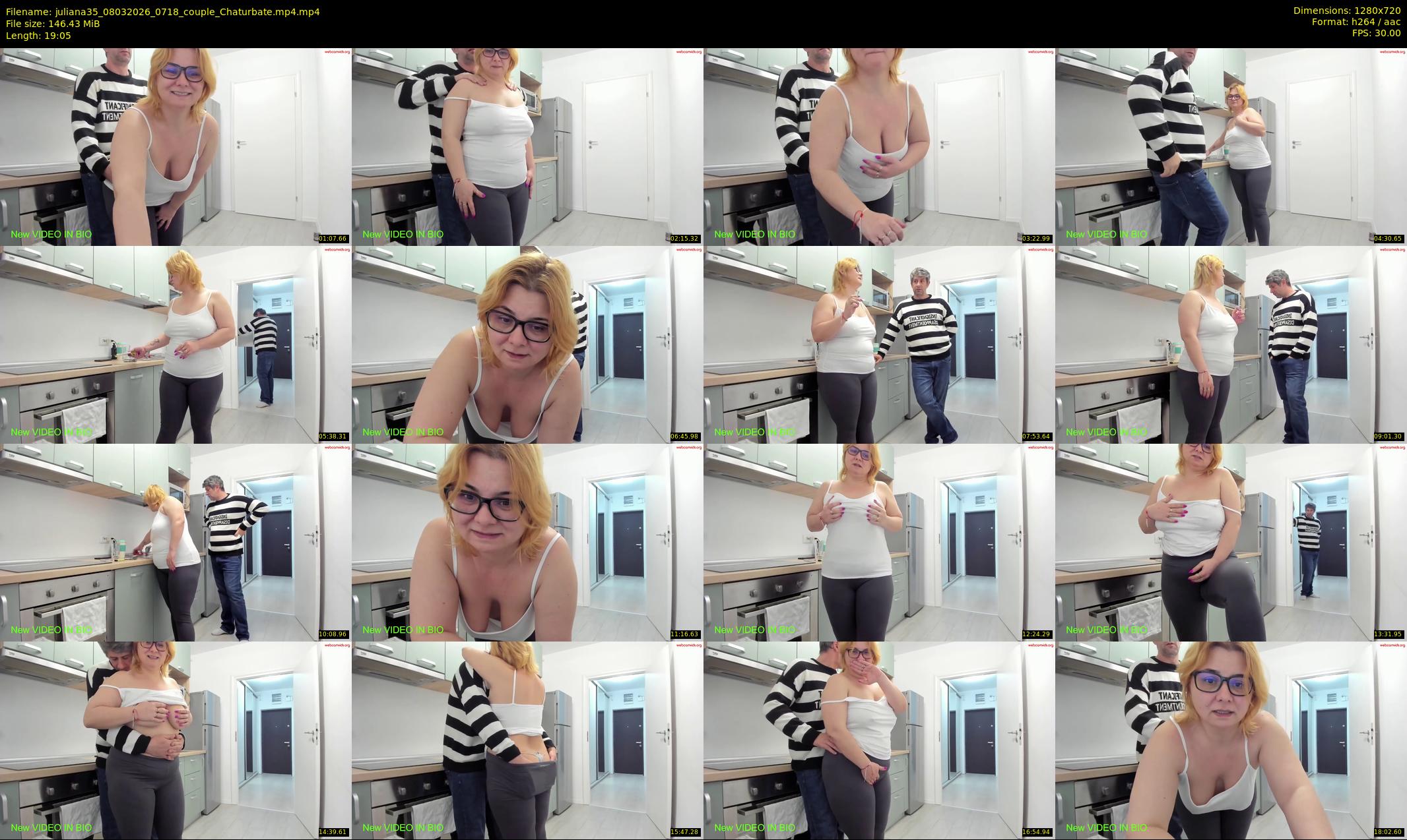 juliana35 — 20 minute Chaturbate couple cam show recording, 720p, Mar 8, 2026