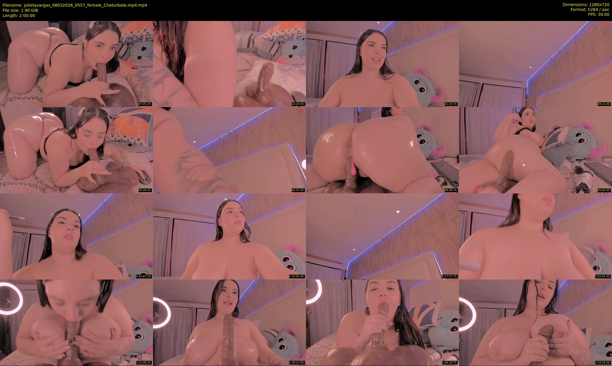 julietavargas — 120 minute Chaturbate female cam show recording, 720p, Mar 8, 2026
