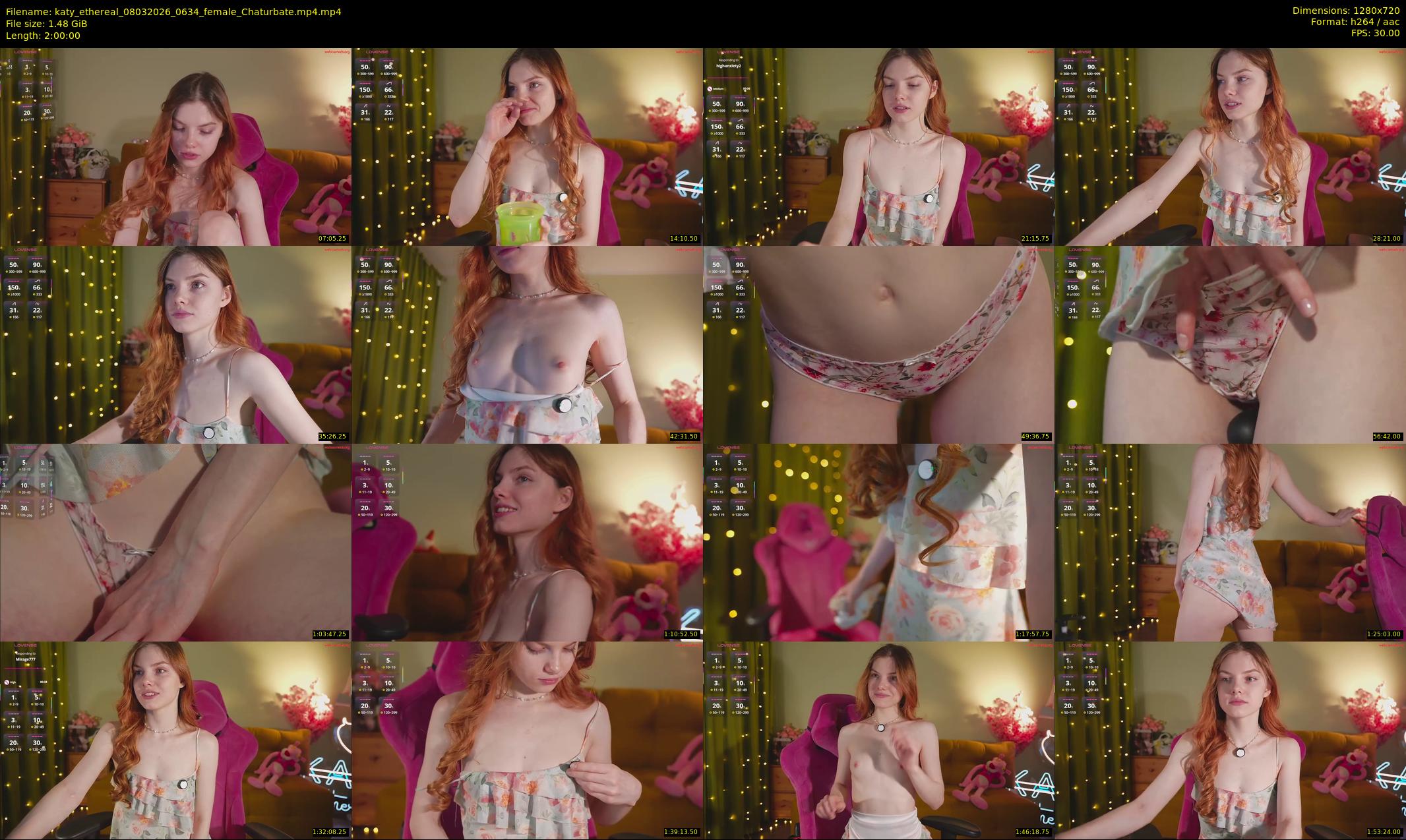 katy_ethereal — 120 minute Chaturbate female cam show recording, 720p, Mar 8, 2026