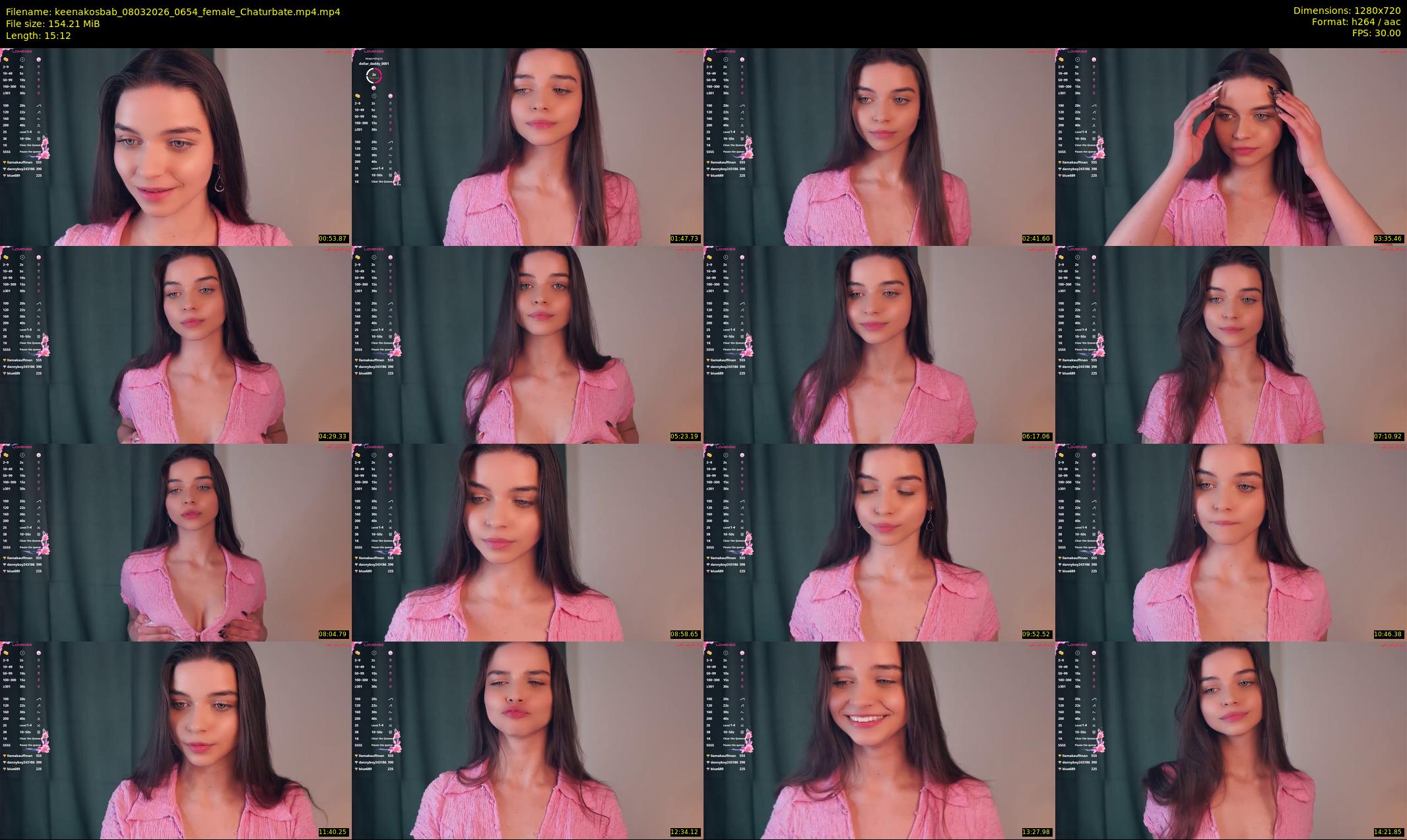 keenakosbab — 16 minute Chaturbate female cam show recording, 720p, Mar 8, 2026