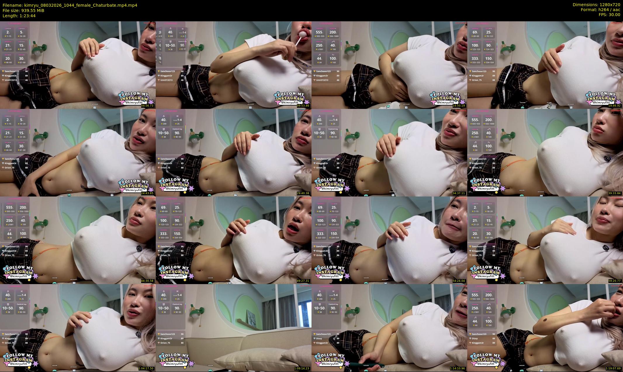 kimryu — 84 minute Chaturbate female cam show recording, 720p, Mar 8, 2026