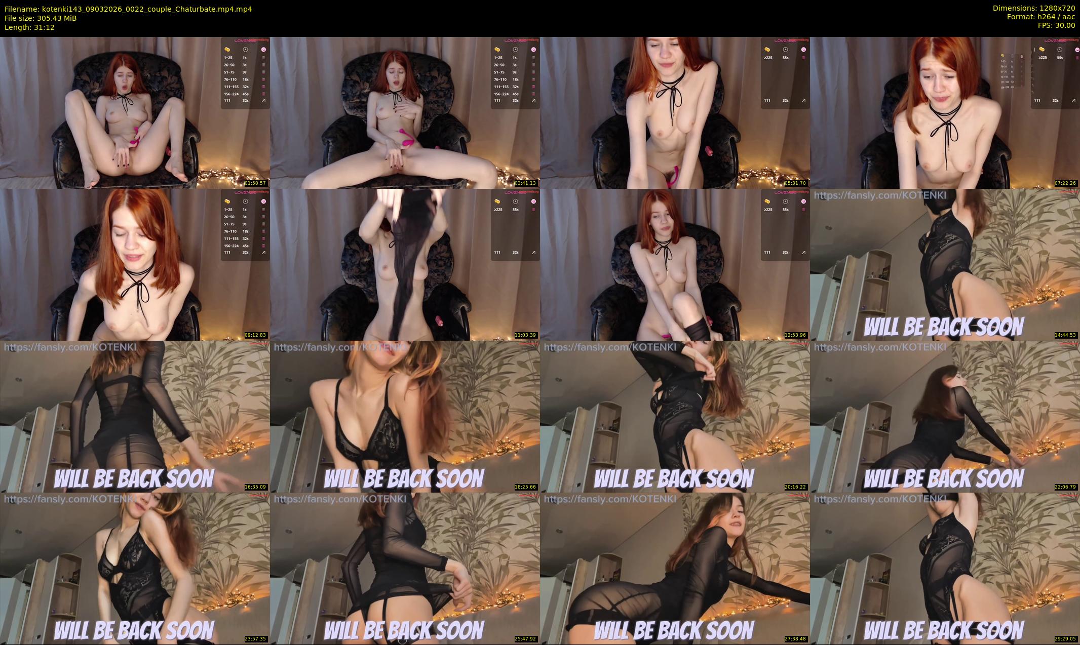 kotenki143 — 32 minute Chaturbate couple cam show recording, 720p, Mar 9, 2026