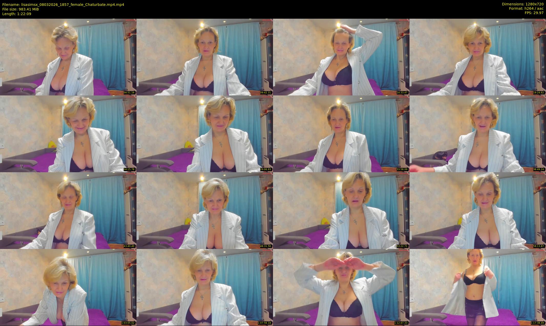 lisasimsx — 83 minute Chaturbate female cam show recording, 720p, Mar 8, 2026
