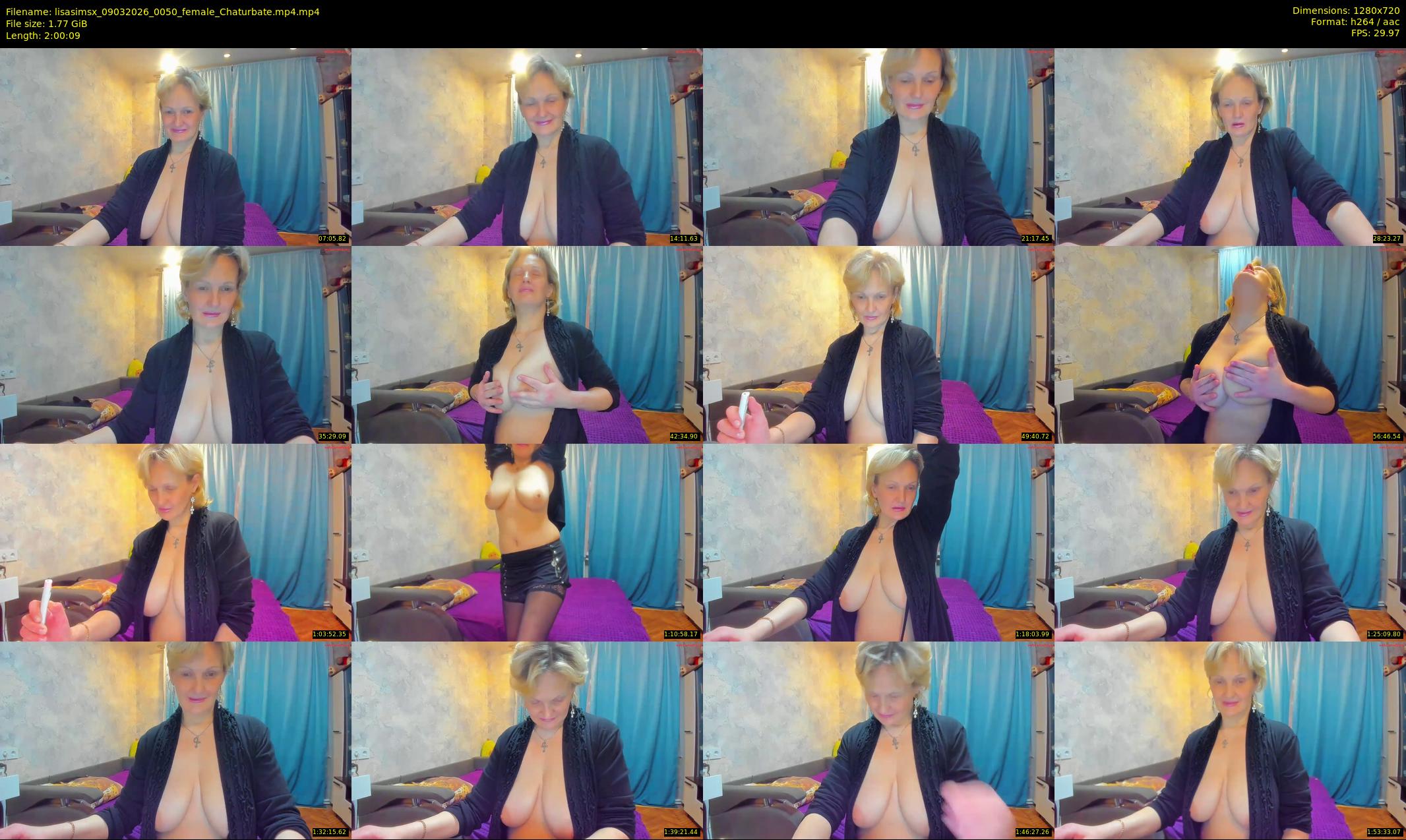 lisasimsx — 121 minute Chaturbate female cam show recording, 720p, Mar 9, 2026