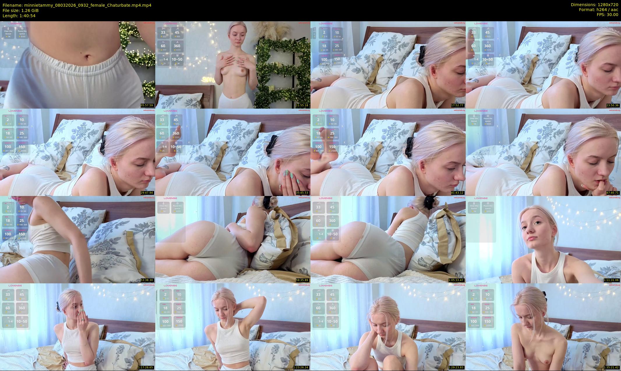 minnietammy — 101 minute Chaturbate female cam show recording, 720p, Mar 8, 2026