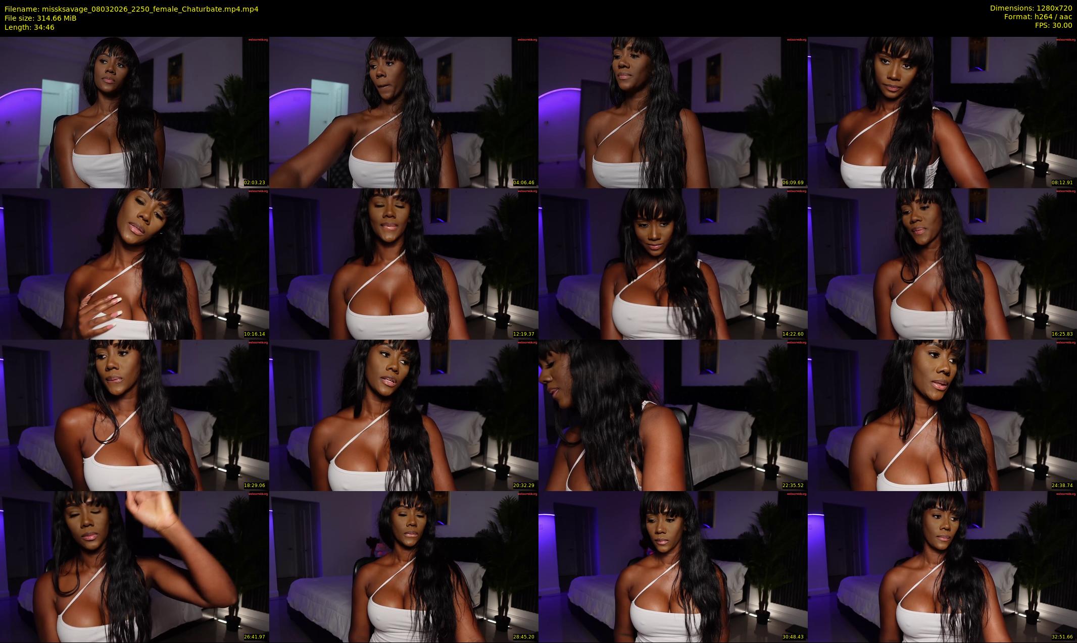 missksavage — 35 minute Chaturbate female cam show recording, 720p, Mar 8, 2026