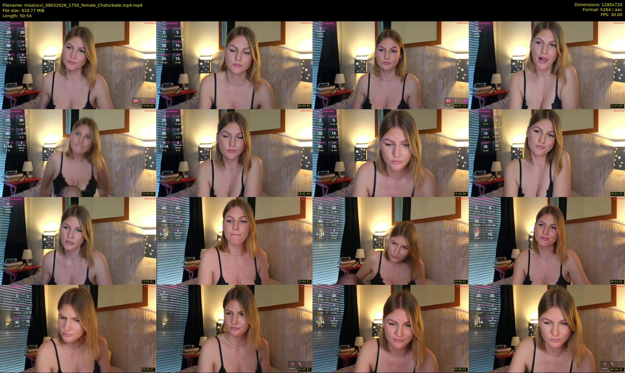 misslucci — 51 minute Chaturbate female cam show recording, 720p, Mar 8, 2026