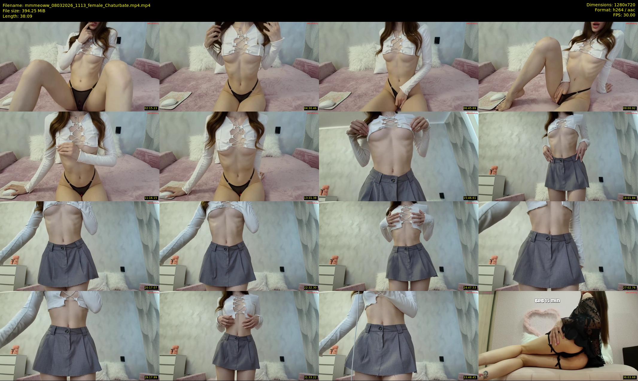 mmmeoww — 39 minute Chaturbate female cam show recording, 720p, Mar 8, 2026