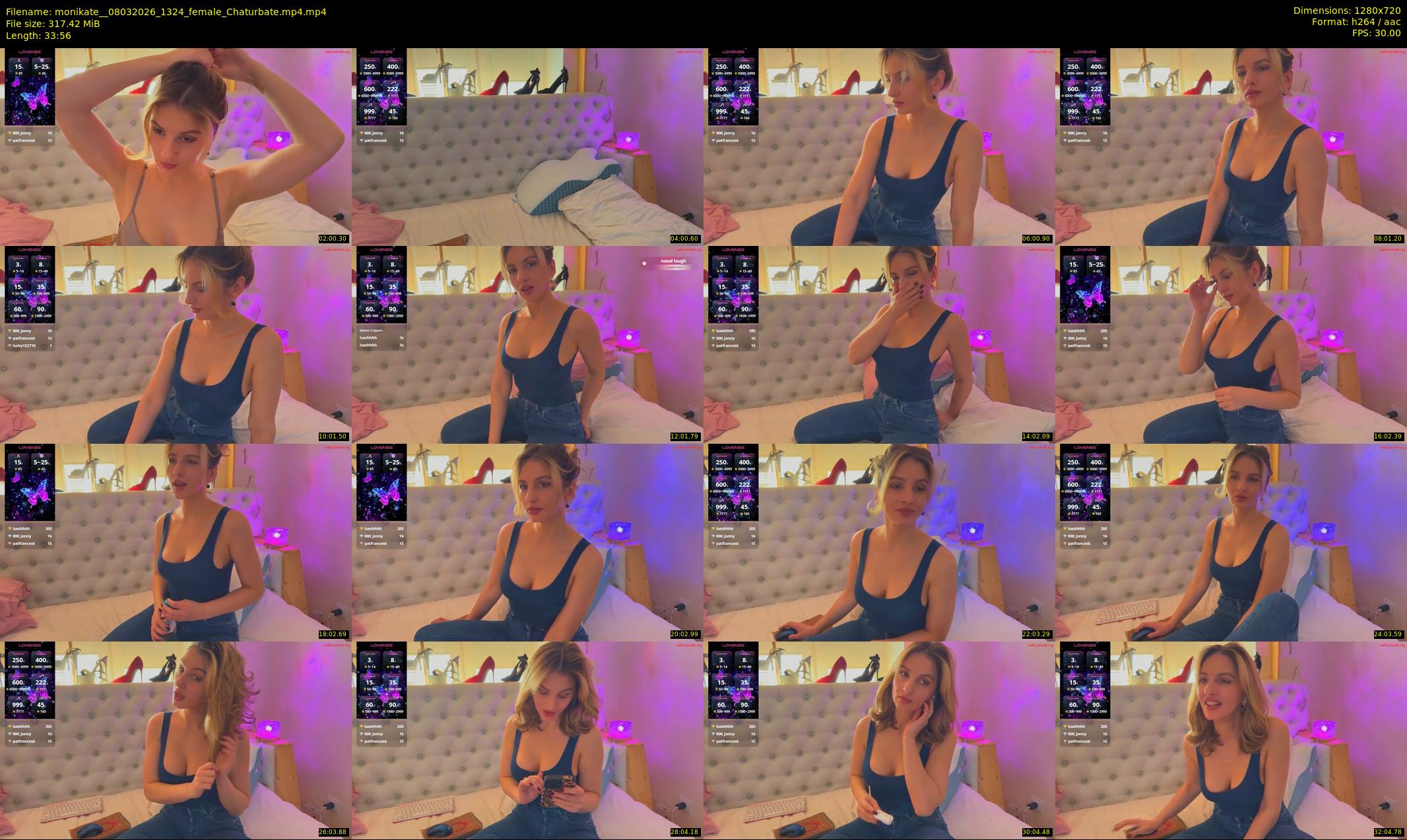 monikate_ — 34 minute Chaturbate couple cam show recording, 720p, Mar 8, 2026