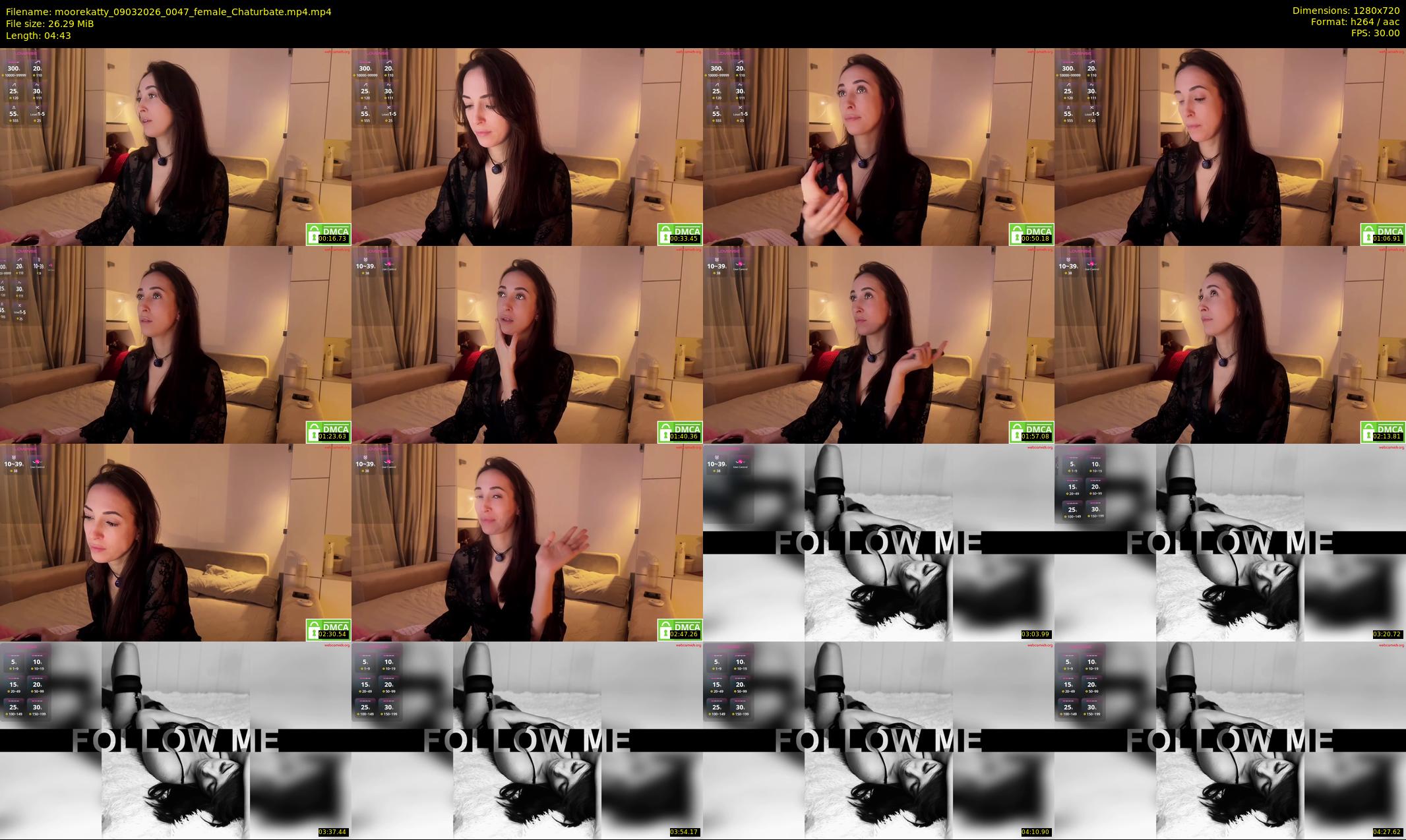 moorekatty — 5 minute Chaturbate female cam show recording, 720p, Mar 9, 2026