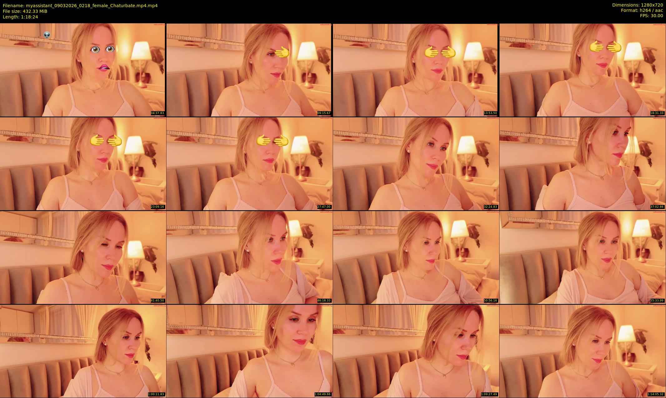 myassistant — 79 minute Chaturbate female cam show recording, 720p, Mar 9, 2026
