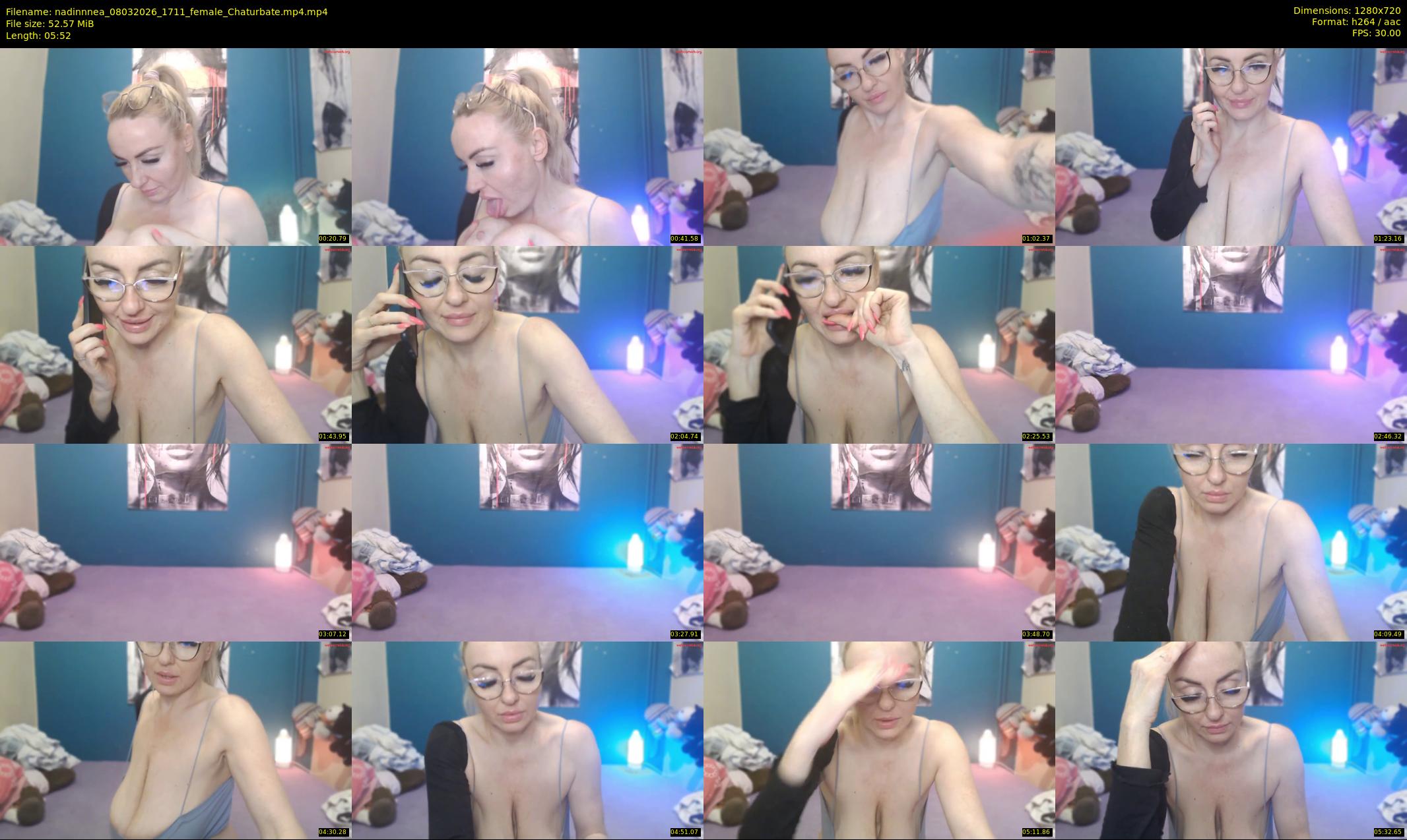nadinnnea — 6 minute Chaturbate female cam show recording, 720p, Mar 8, 2026