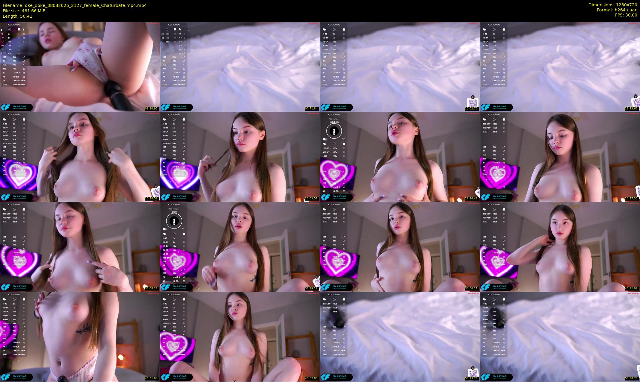oke_doke — 57 minute Chaturbate female cam show recording, 720p, Mar 8, 2026