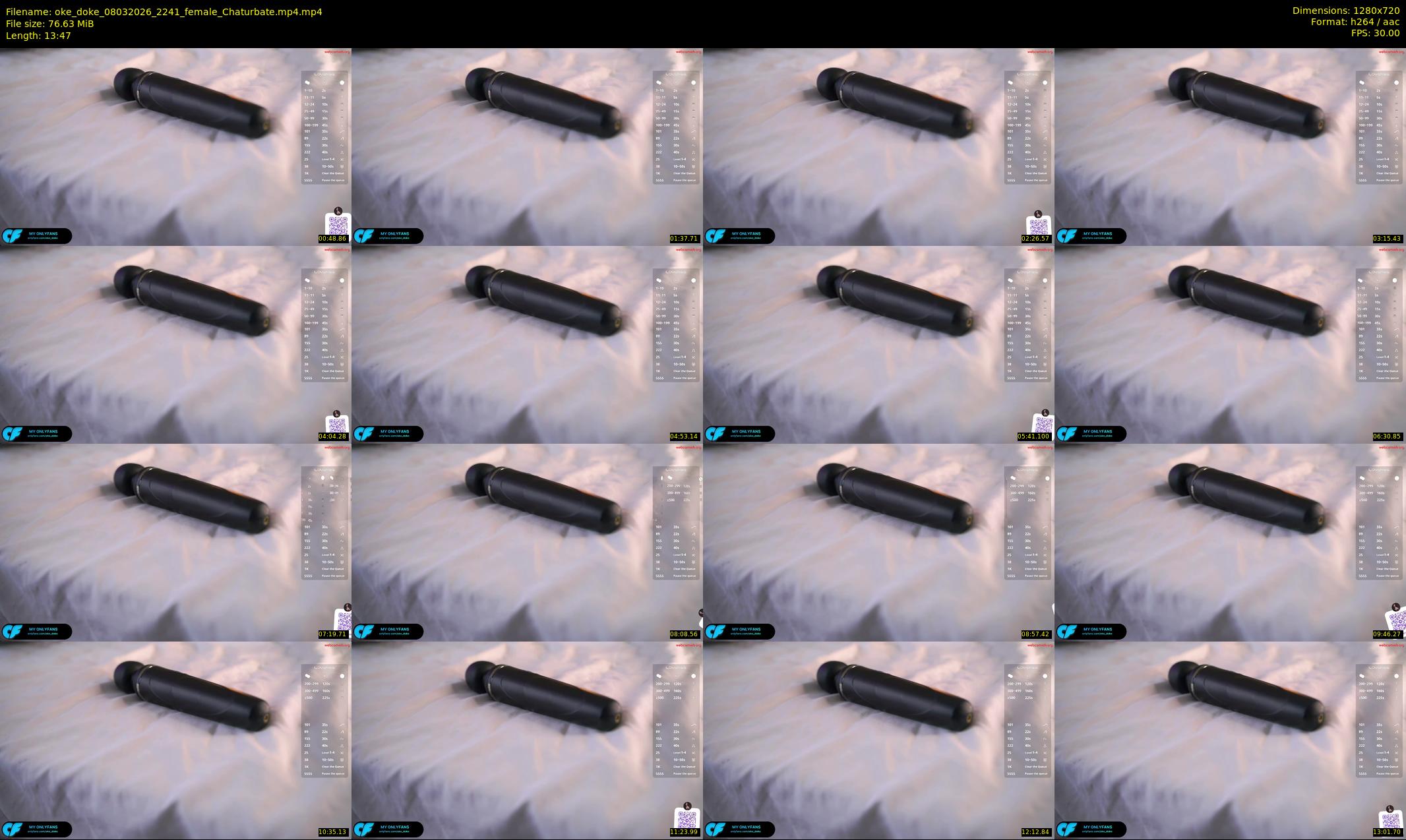 oke_doke — 14 minute Chaturbate female cam show recording, 720p, Mar 8, 2026