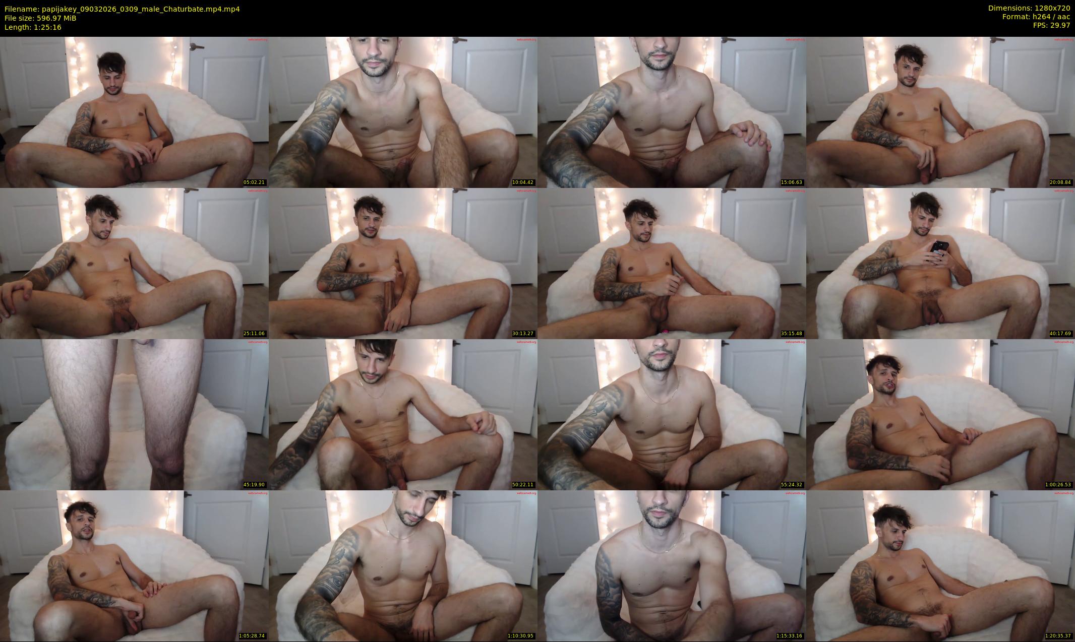 papijakey — 86 minute Chaturbate male cam show recording, 720p, Mar 9, 2026