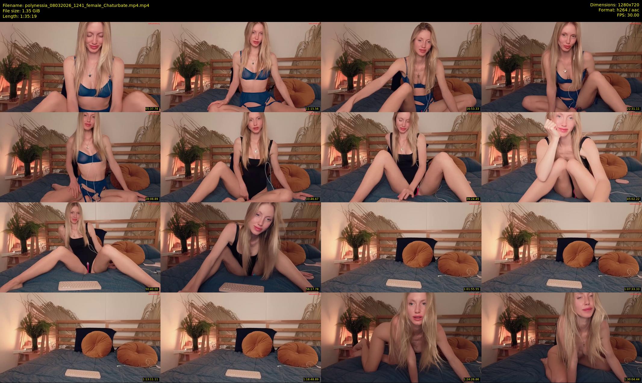 polynessia — 96 minute Chaturbate female cam show recording, 720p, Mar 8, 2026