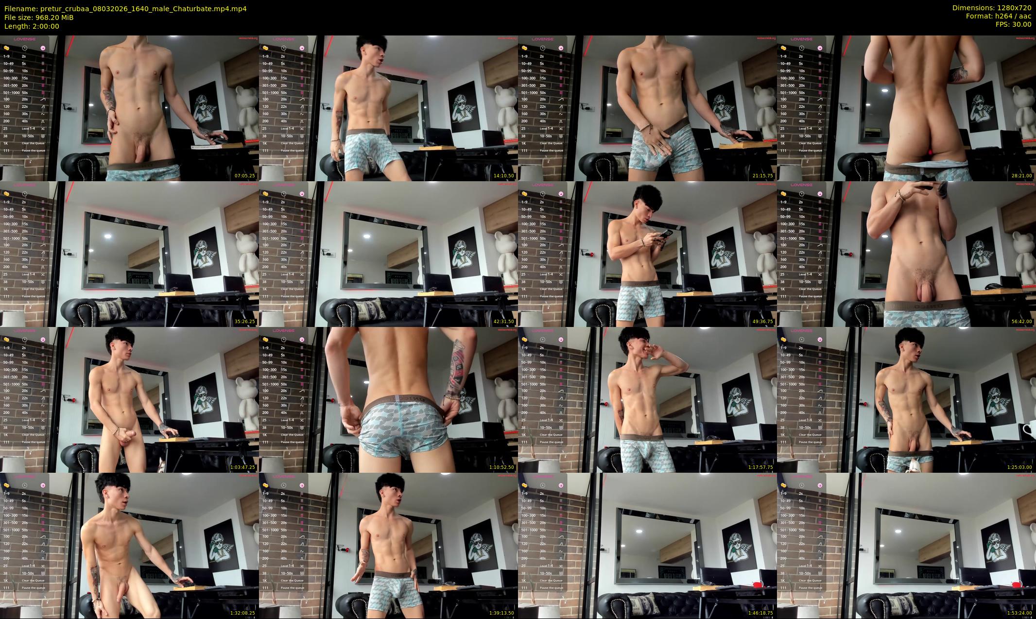 pretur_crubaa — 120 minute Chaturbate male cam show recording, 720p, Mar 8, 2026