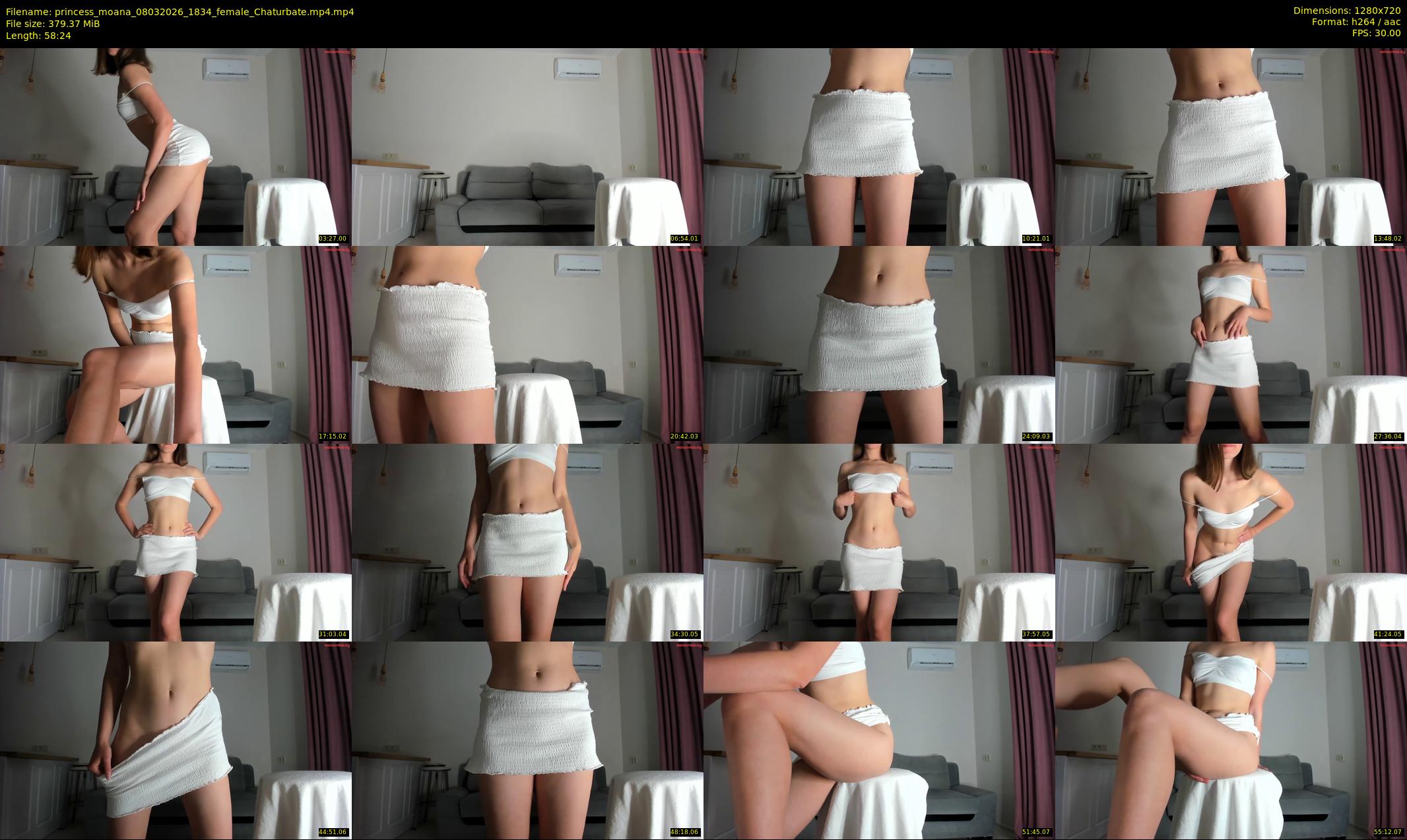 princess_moana — 59 minute Chaturbate female cam show recording, 720p, Mar 8, 2026