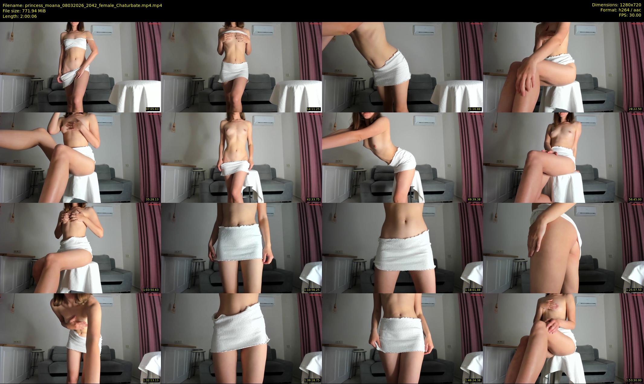 princess_moana — 121 minute Chaturbate female cam show recording, 720p, Mar 8, 2026