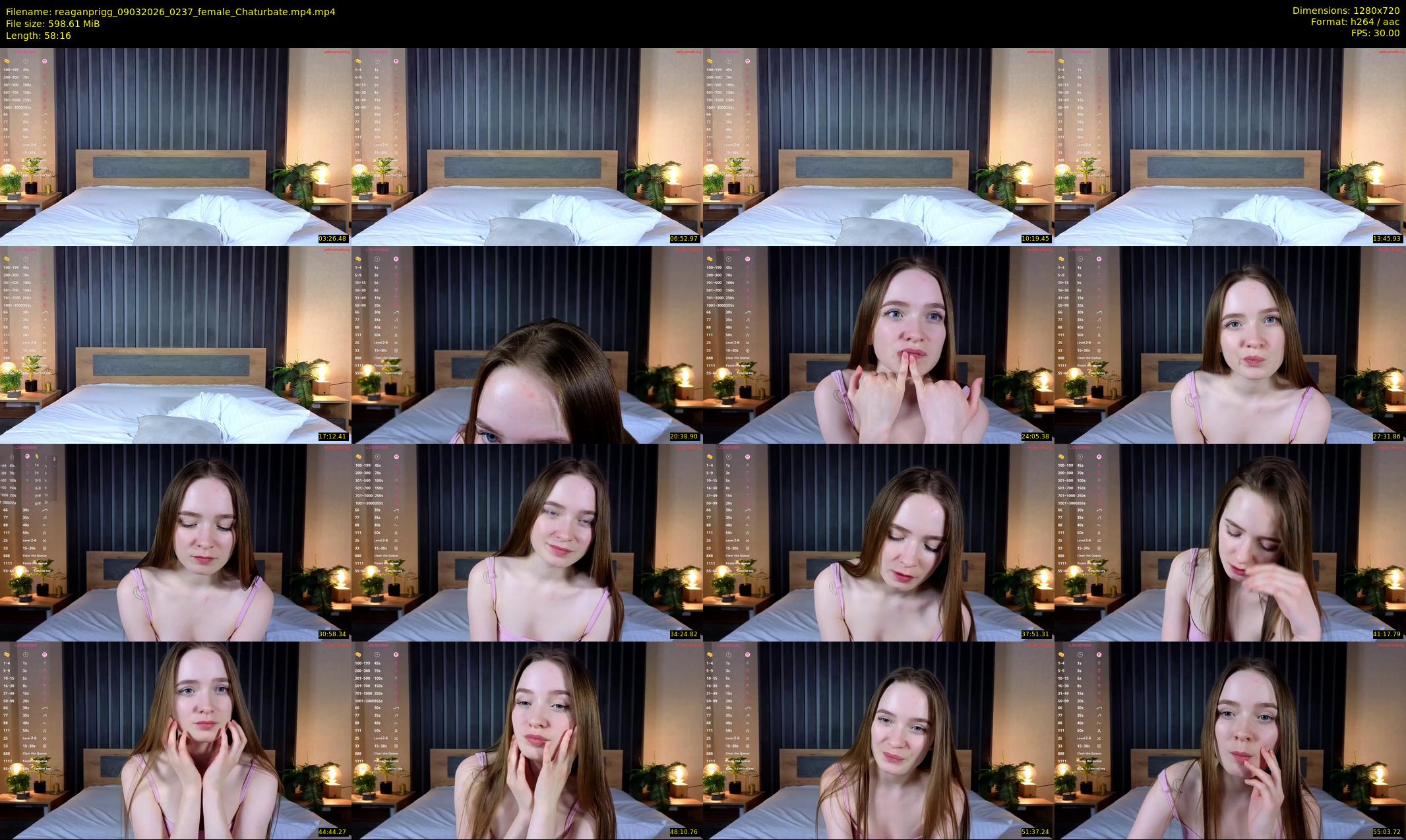 reaganprigg — 59 minute Chaturbate female cam show recording, 720p, Mar 9, 2026