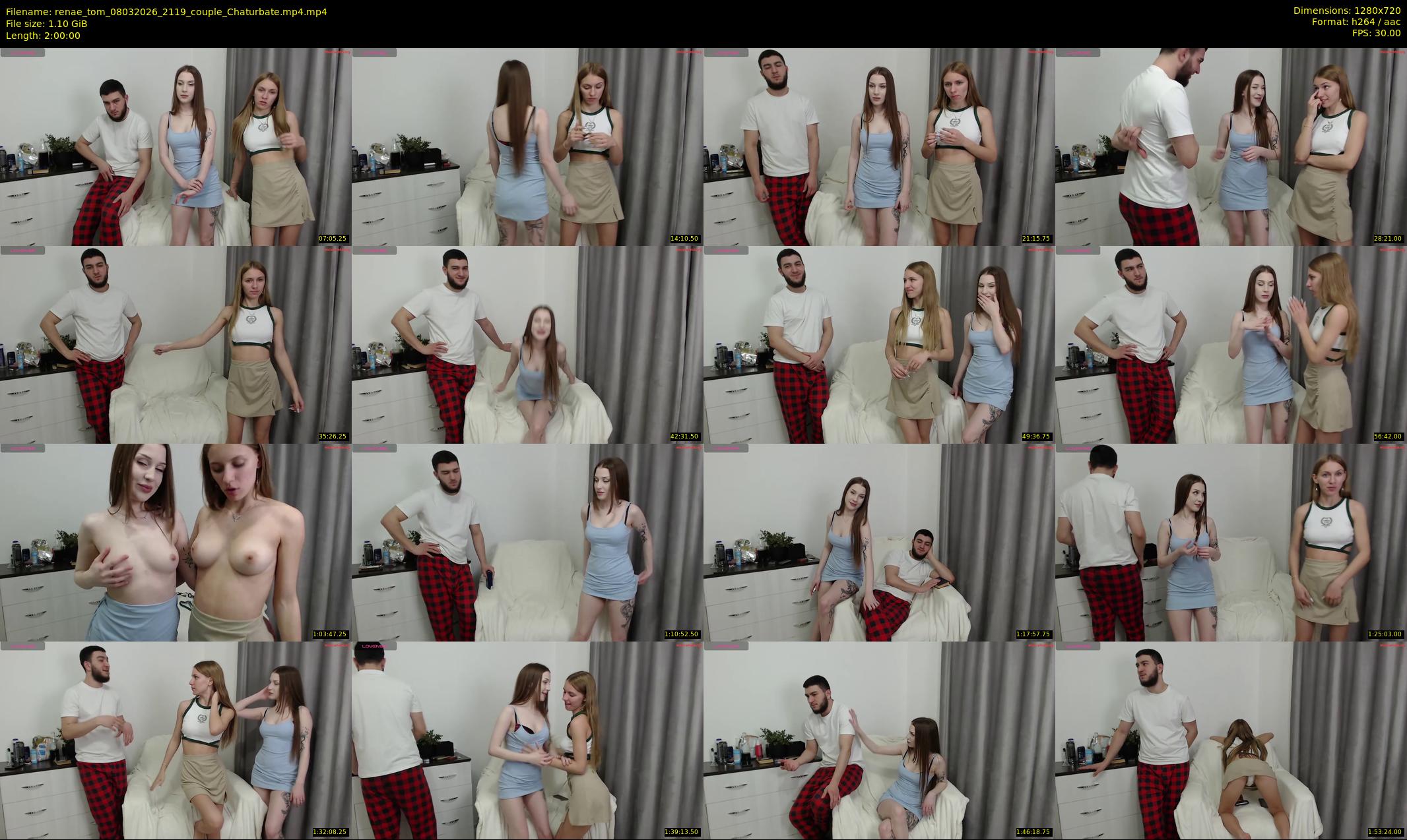 renae_tom — 120 minute Chaturbate couple cam show recording, 720p, Mar 8, 2026