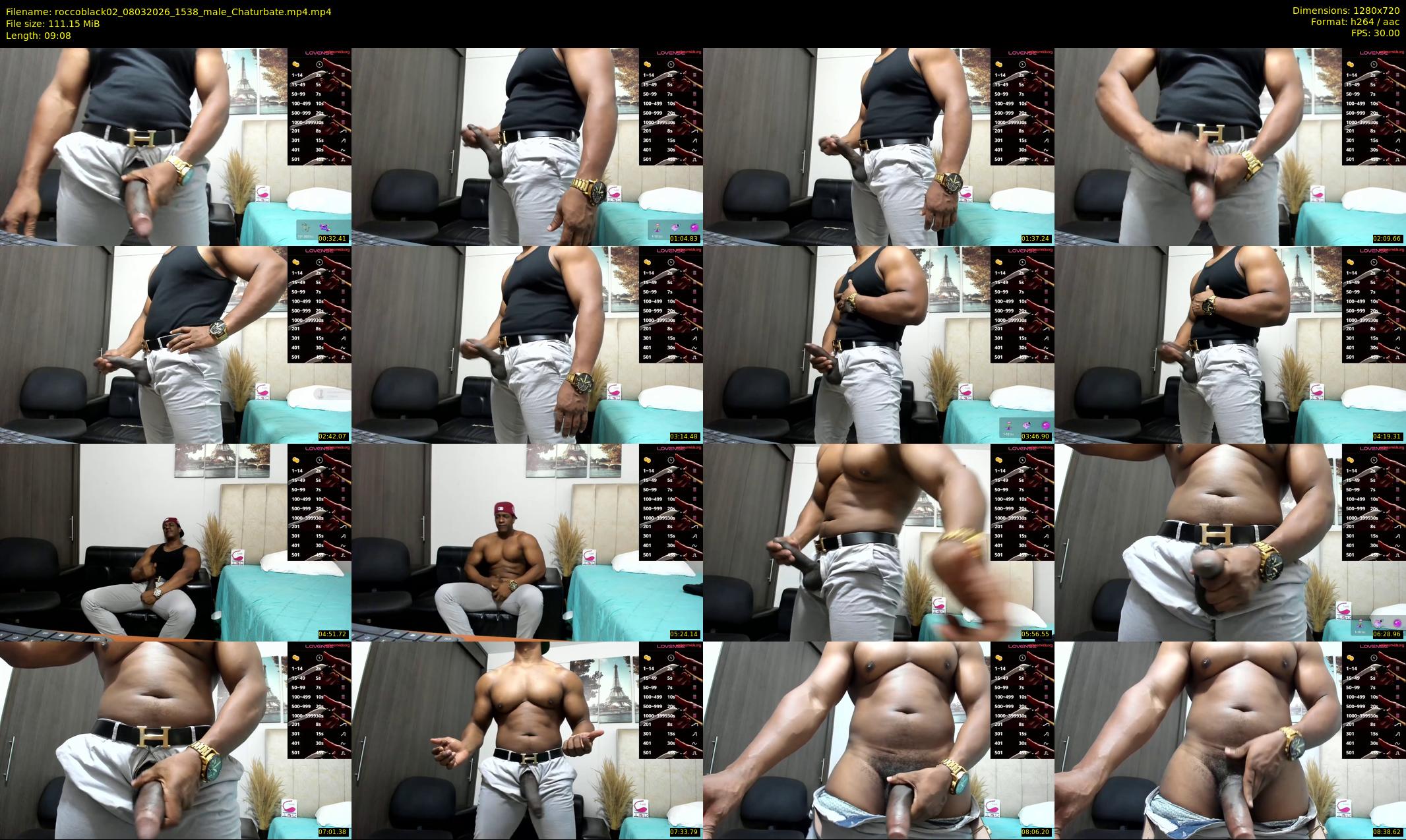 roccoblack02 — 10 minute Chaturbate male cam show recording, 720p, Mar 8, 2026