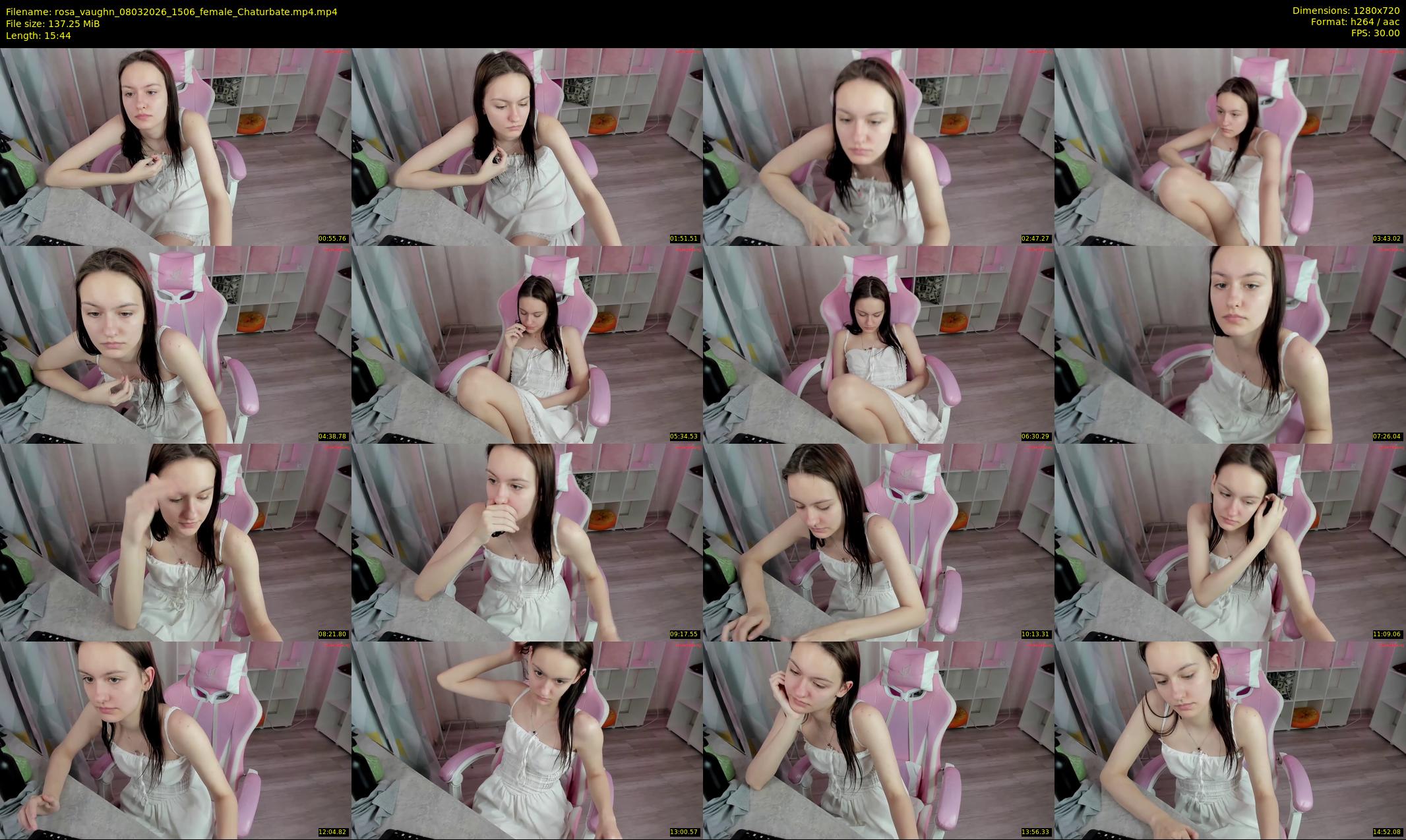 rosa_vaughn — 16 minute Chaturbate female cam show recording, 720p, Mar 8, 2026