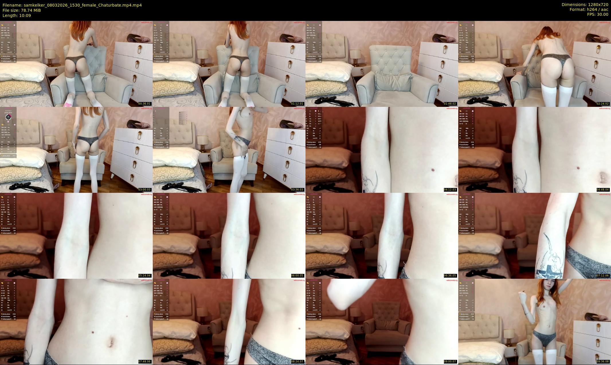 samkelker — 11 minute Chaturbate female cam show recording, 720p, Mar 8, 2026