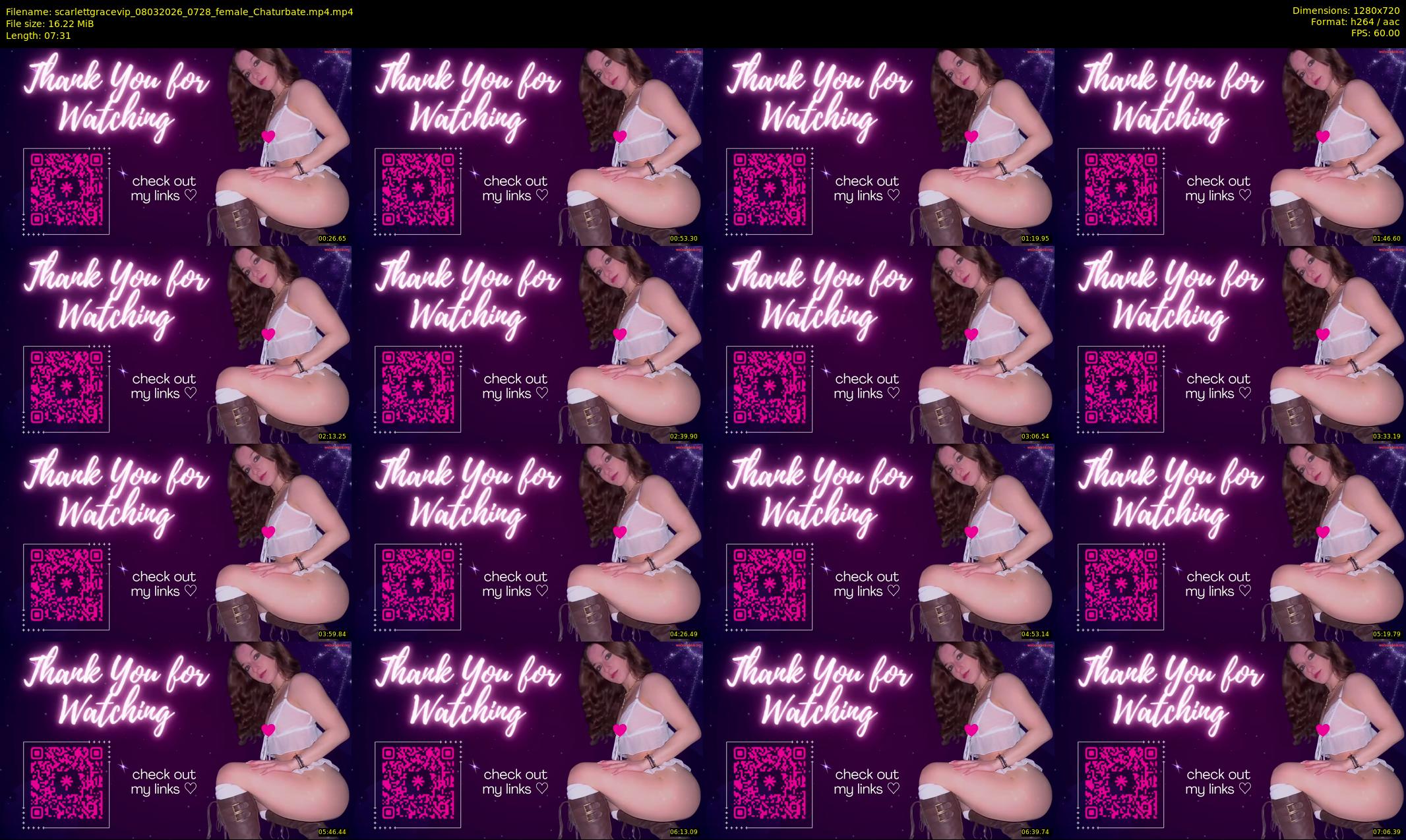 scarlettgracevip — 8 minute Chaturbate female cam show recording, 720p, Mar 8, 2026