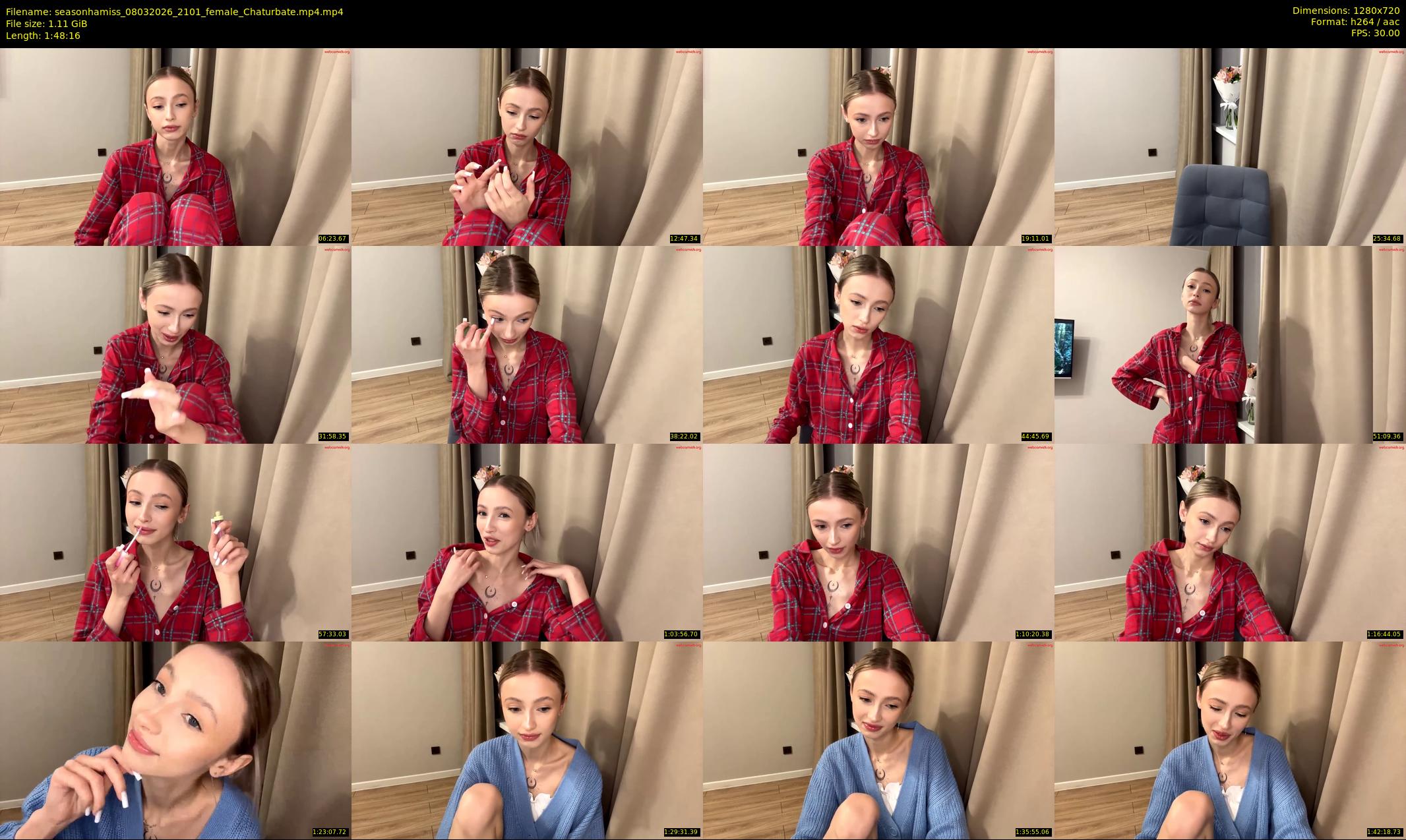 seasonhamiss — 109 minute Chaturbate female cam show recording, 720p, Mar 8, 2026