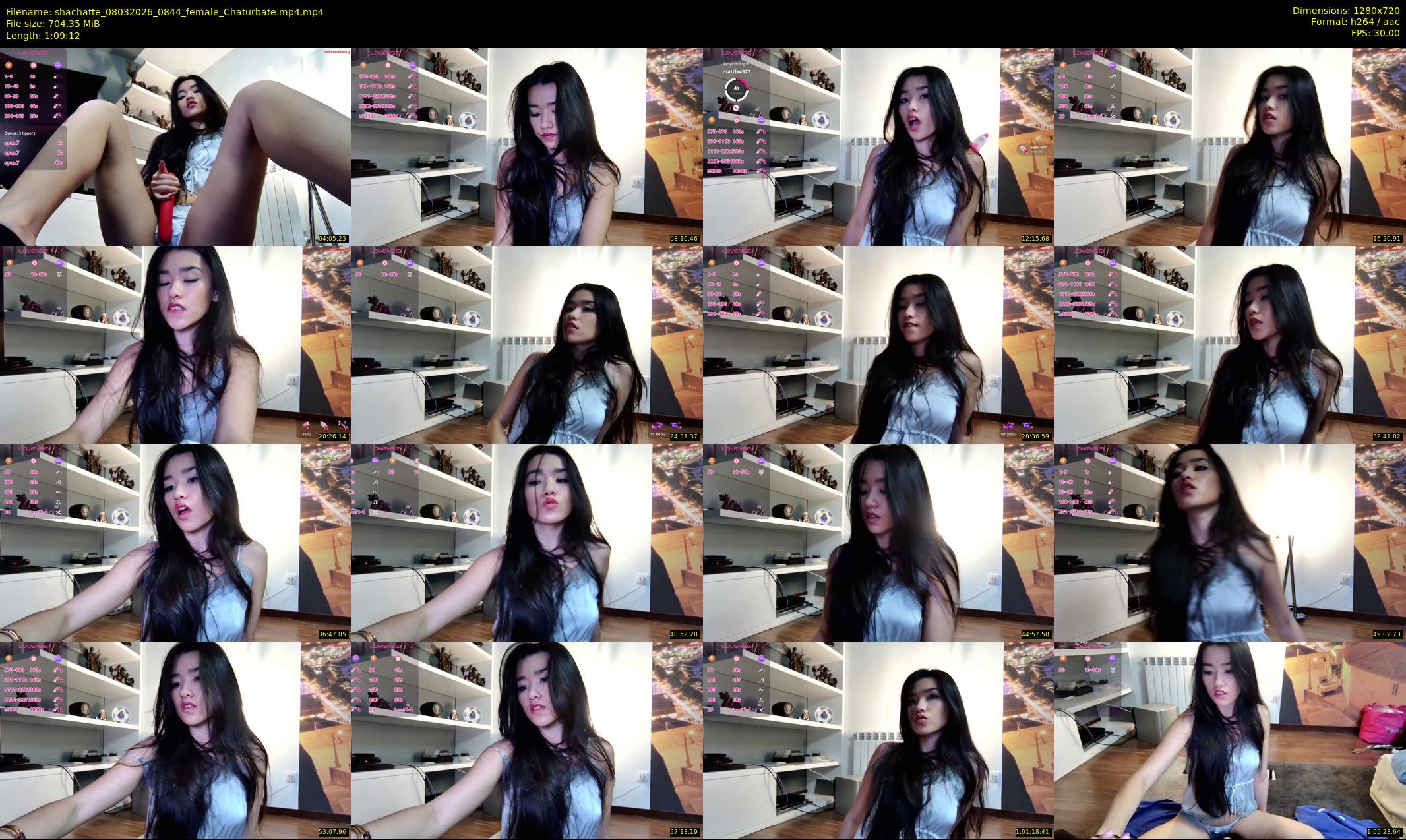 shachatte — 70 minute Chaturbate couple cam show recording, 720p, Mar 8, 2026