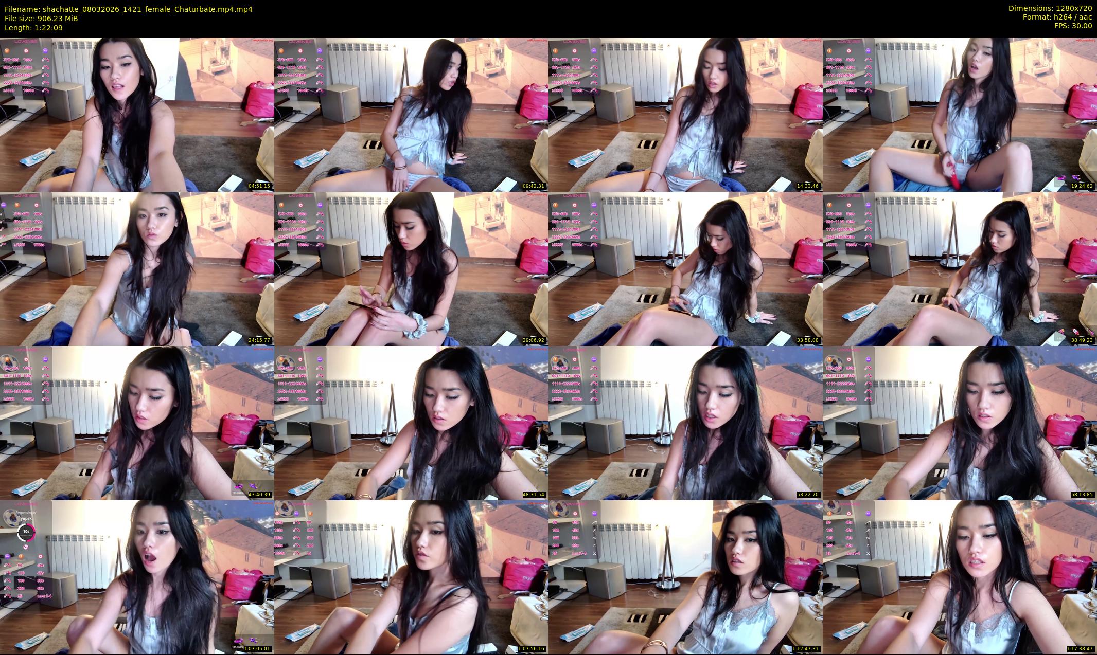 shachatte — 83 minute Chaturbate couple cam show recording, 720p, Mar 8, 2026