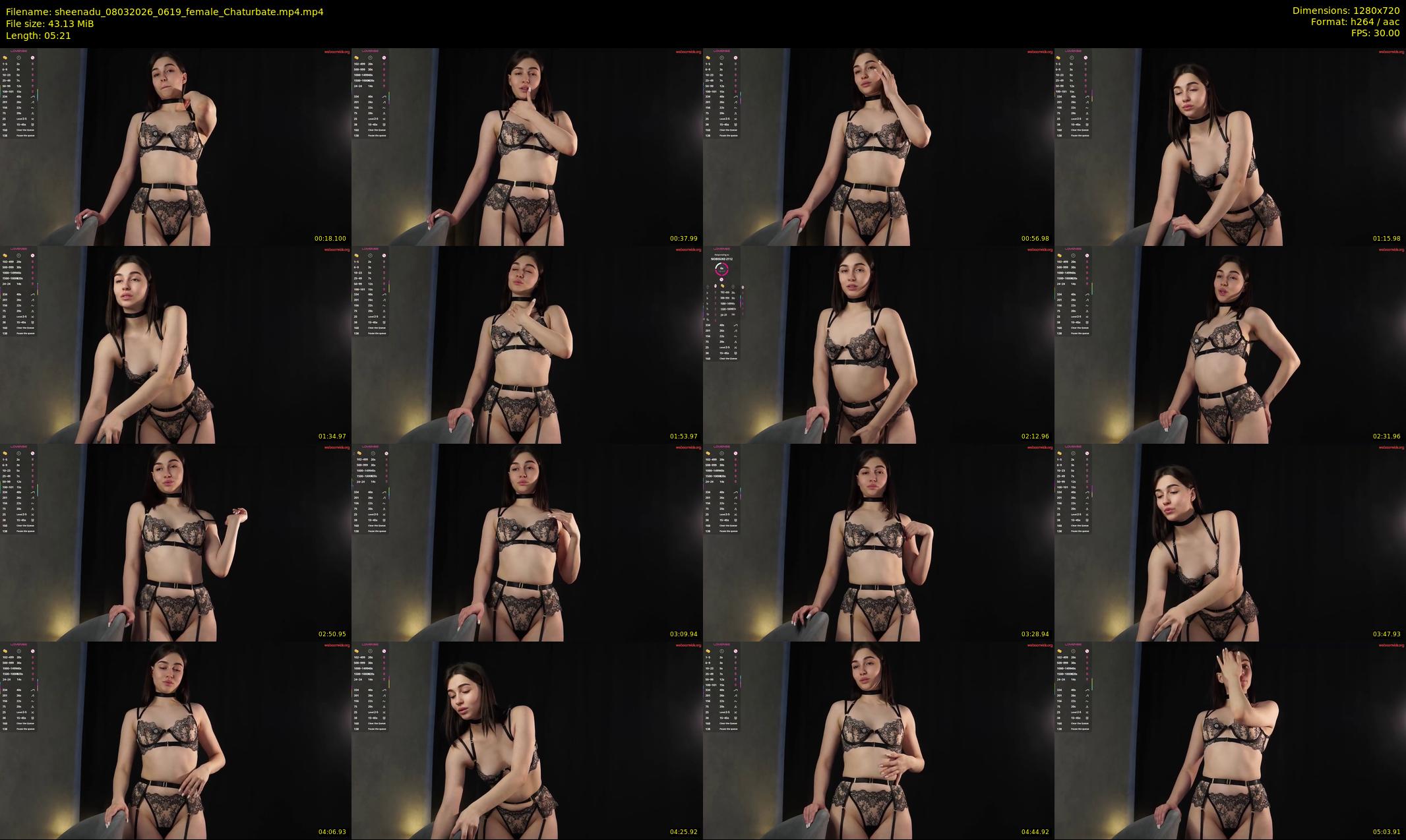 sheenadu — 6 minute Chaturbate female cam show recording, 720p, Mar 8, 2026