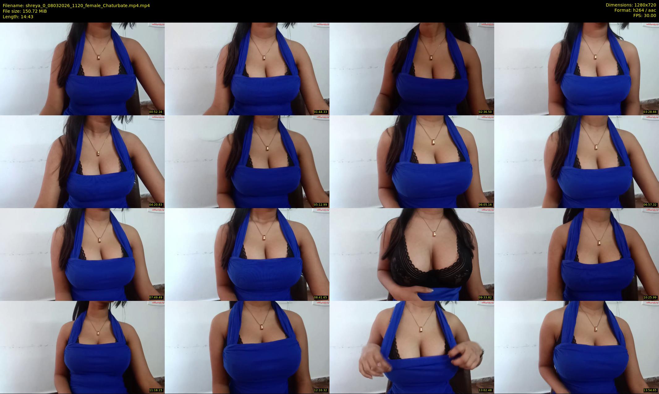 shreya_0 — 15 minute Chaturbate female cam show recording, 720p, Mar 8, 2026