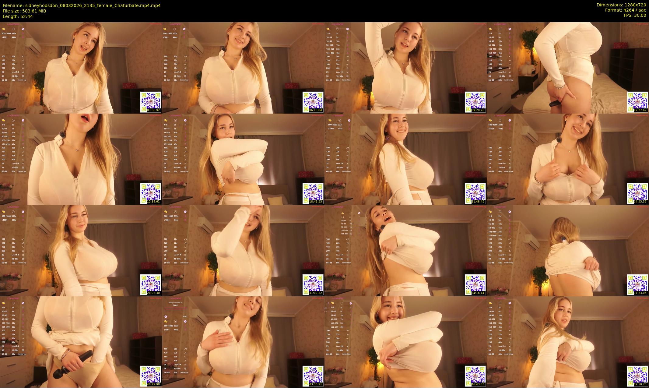 sidneyhodsdon — 53 minute Chaturbate female cam show recording, 720p, Mar 8, 2026