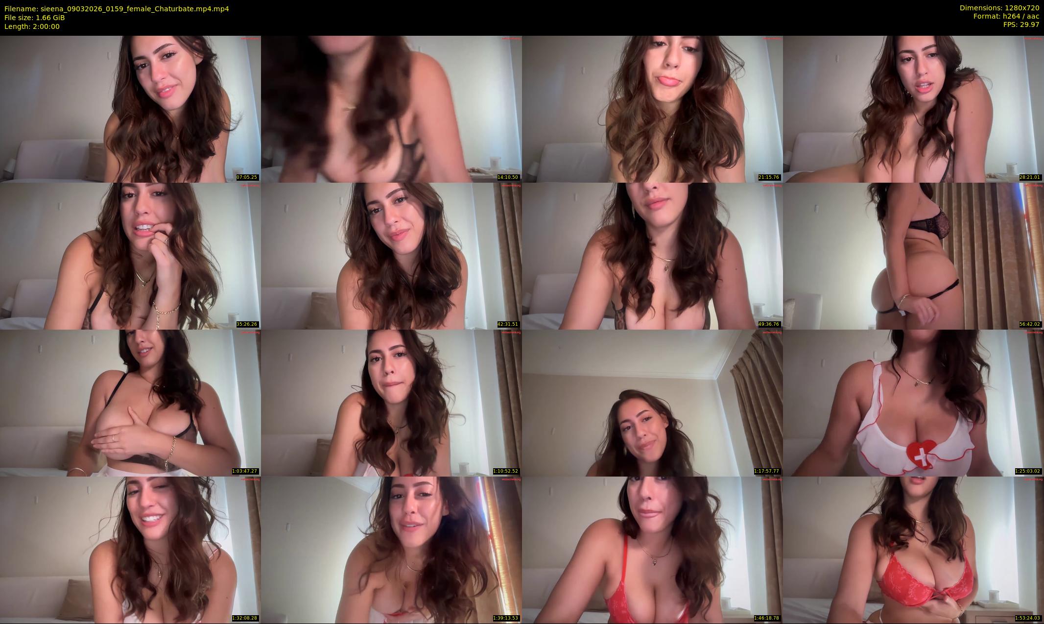 sieena — 120 minute Chaturbate female cam show recording, 720p, Mar 9, 2026