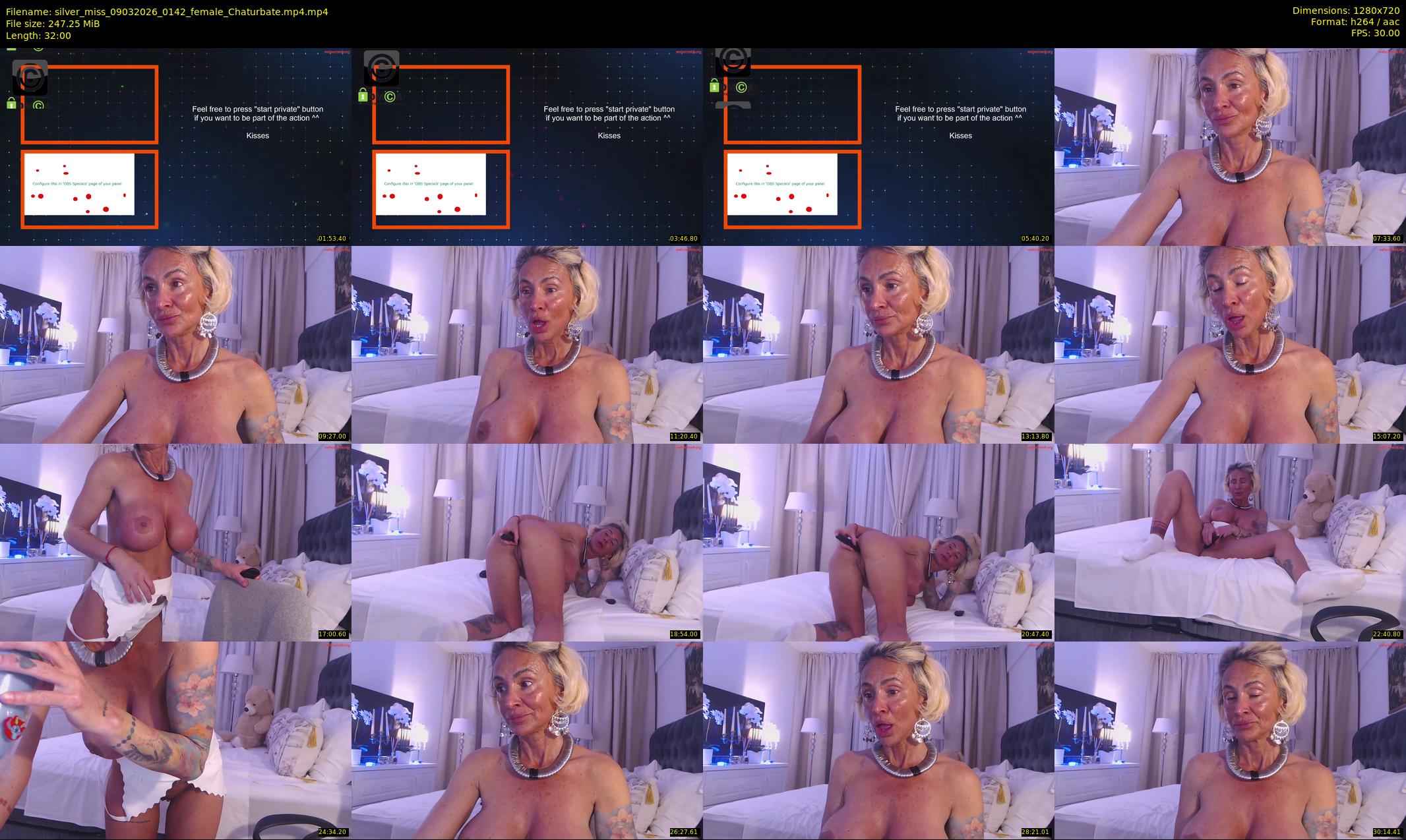 silver_miss — 32 minute Chaturbate female cam show recording, 720p, Mar 9, 2026