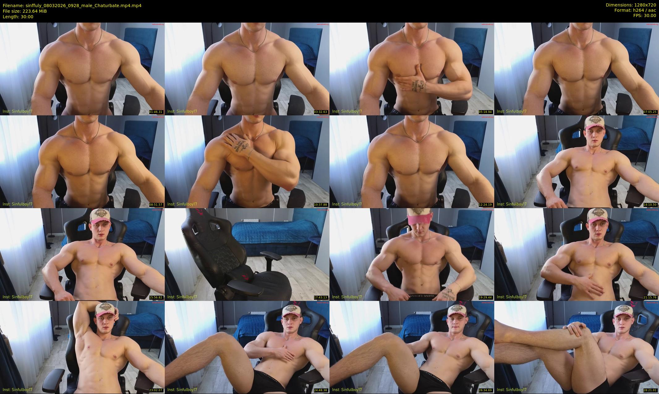 sinffuly — 30 minute Chaturbate male cam show recording, 720p, Mar 8, 2026