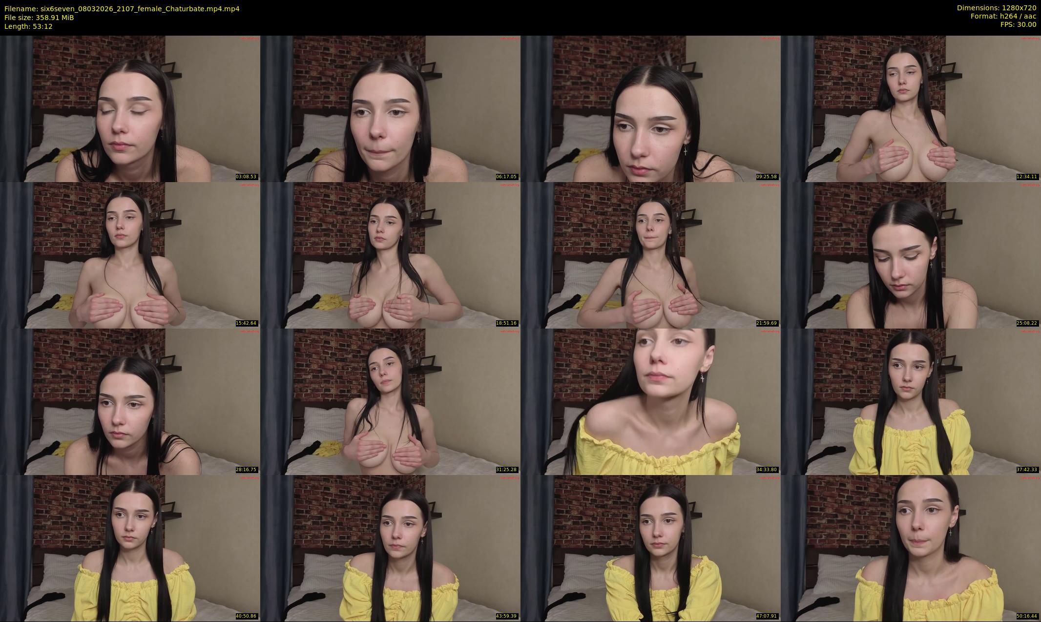 six6seven — 54 minute Chaturbate female cam show recording, 720p, Mar 8, 2026