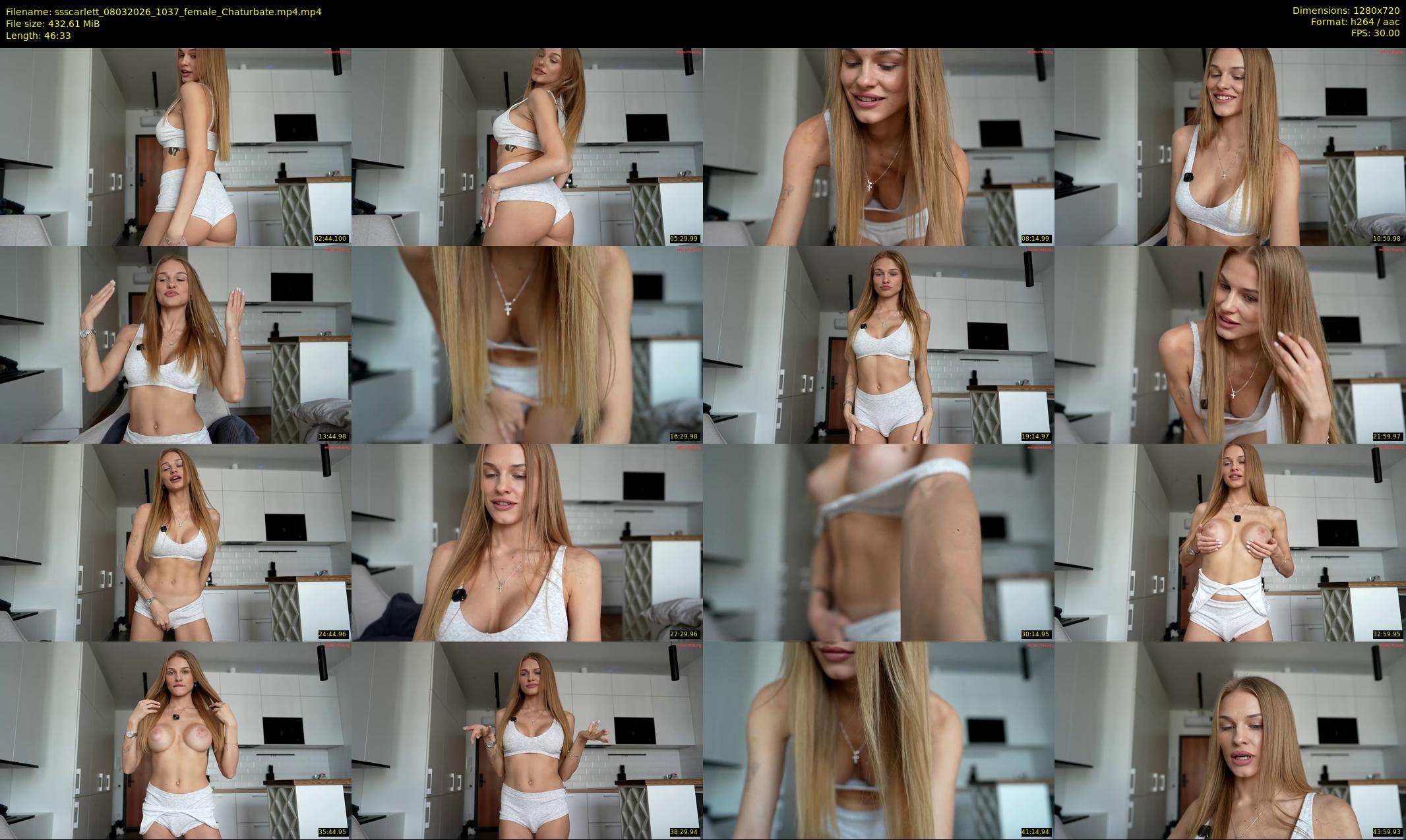 ssscarlett — 47 minute Chaturbate female cam show recording, 720p, Mar 8, 2026