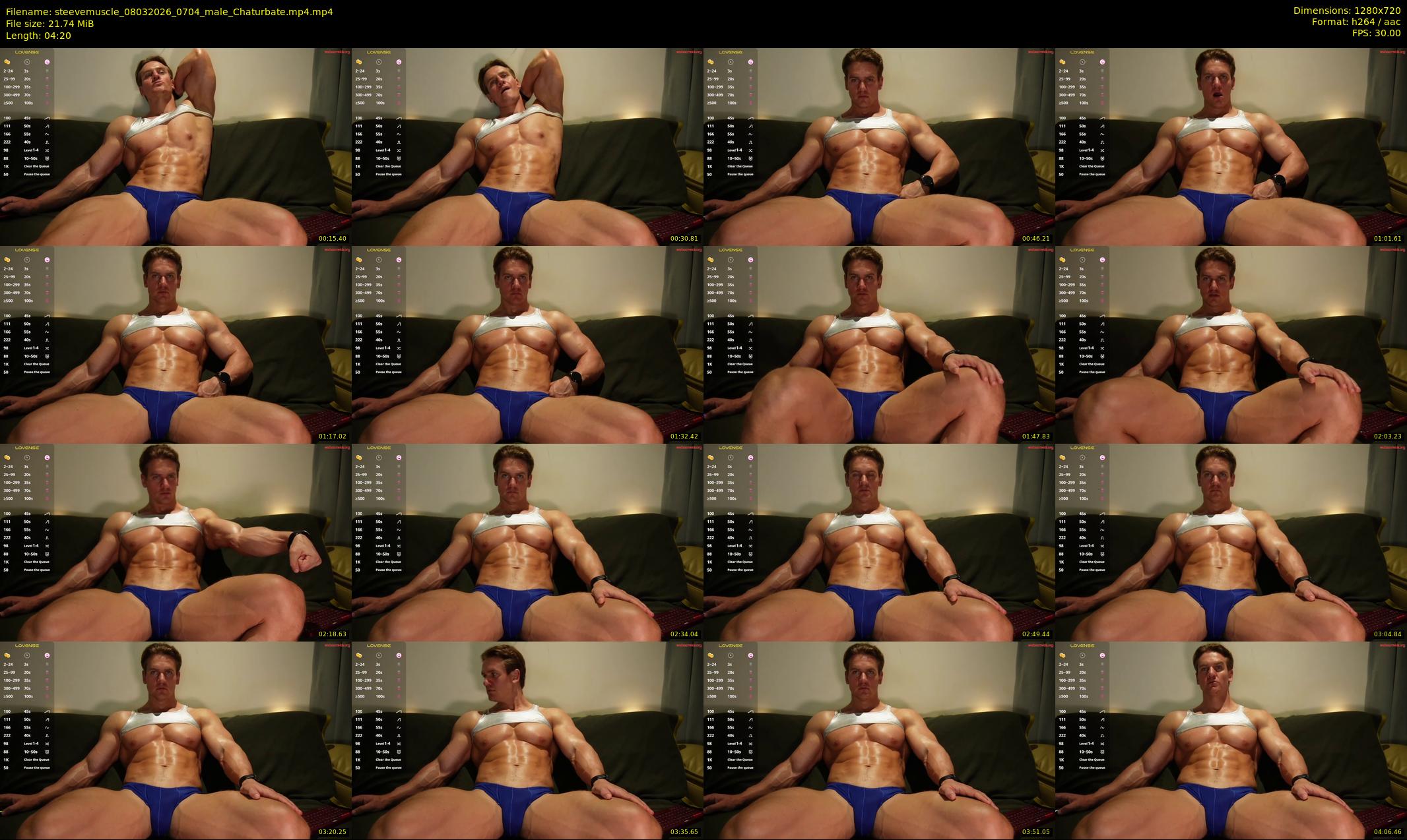 steevemuscle — 5 minute Chaturbate male cam show recording, 720p, Mar 8, 2026
