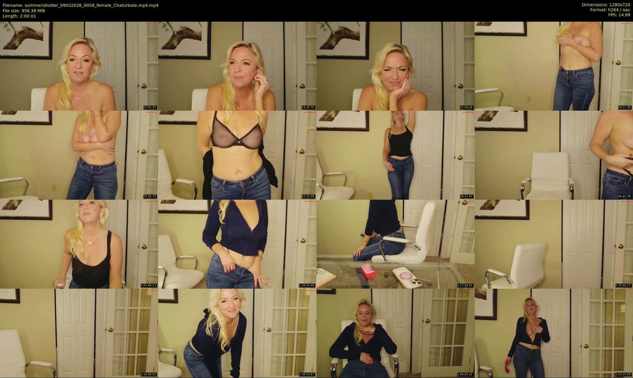 summerishotter — 121 minute Chaturbate female cam show recording, 720p, Mar 9, 2026