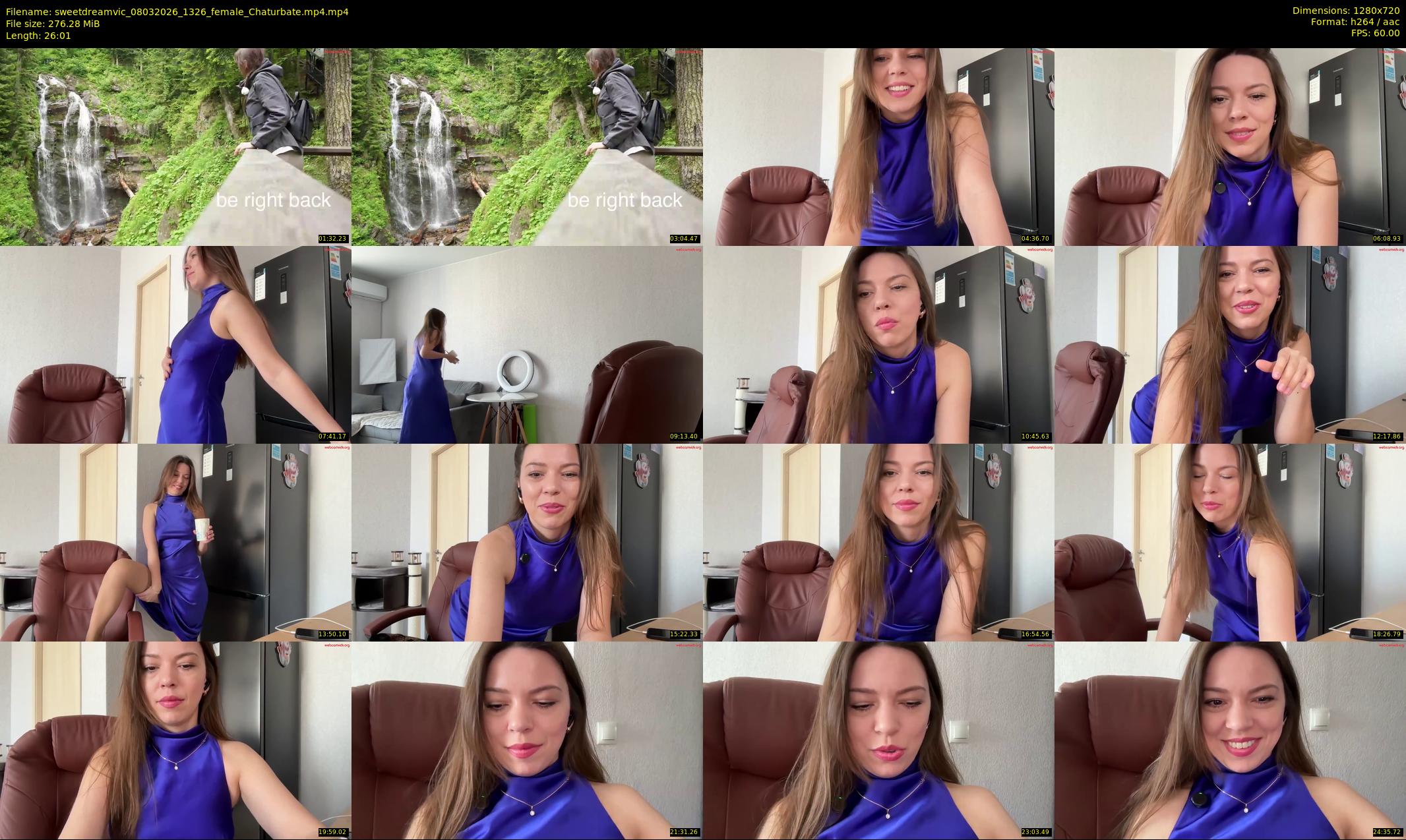 sweetdreamvic — 27 minute Chaturbate female cam show recording, 720p, Mar 8, 2026